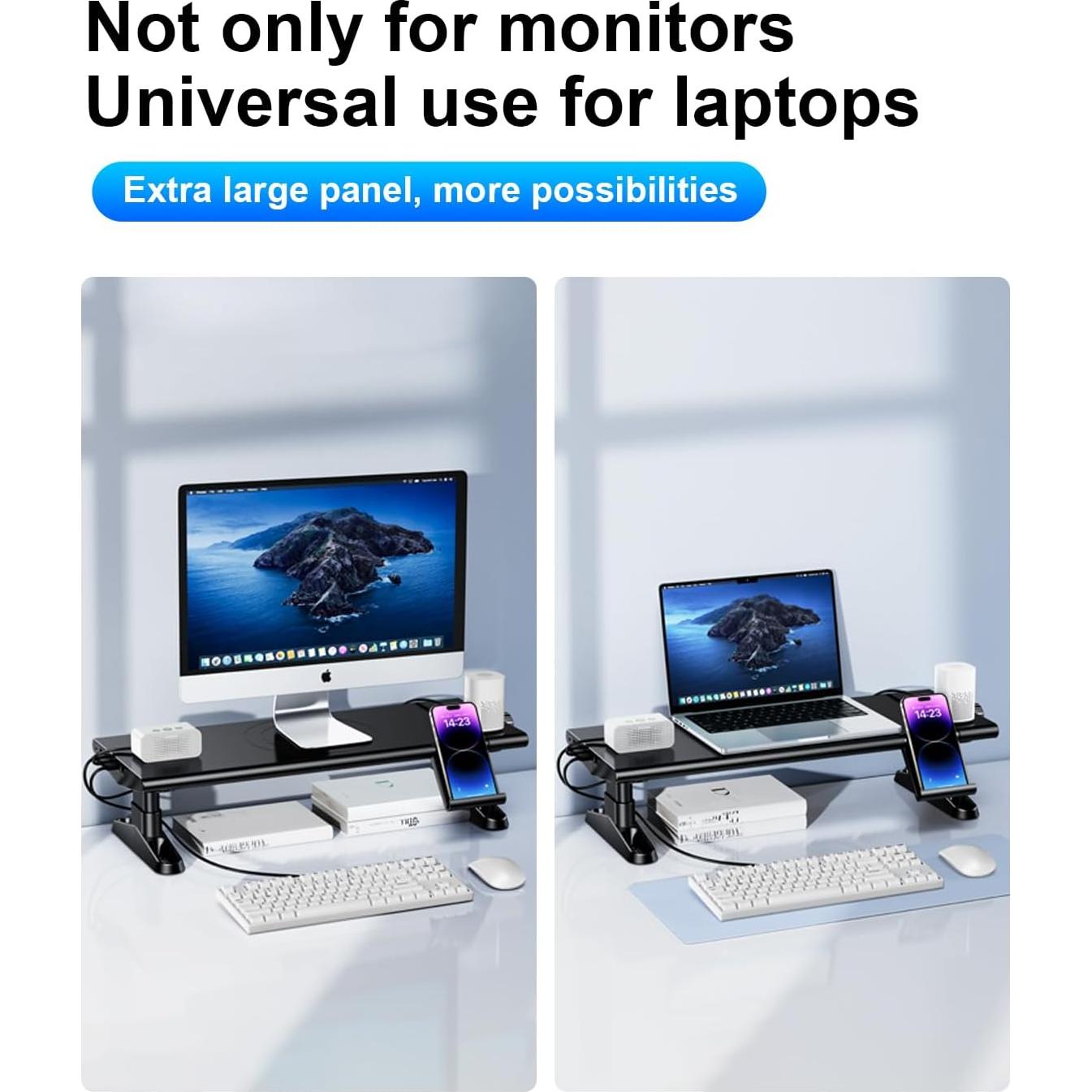 Soporte Elevador para Monitor NIFBANG con Hub USB C Ajustable