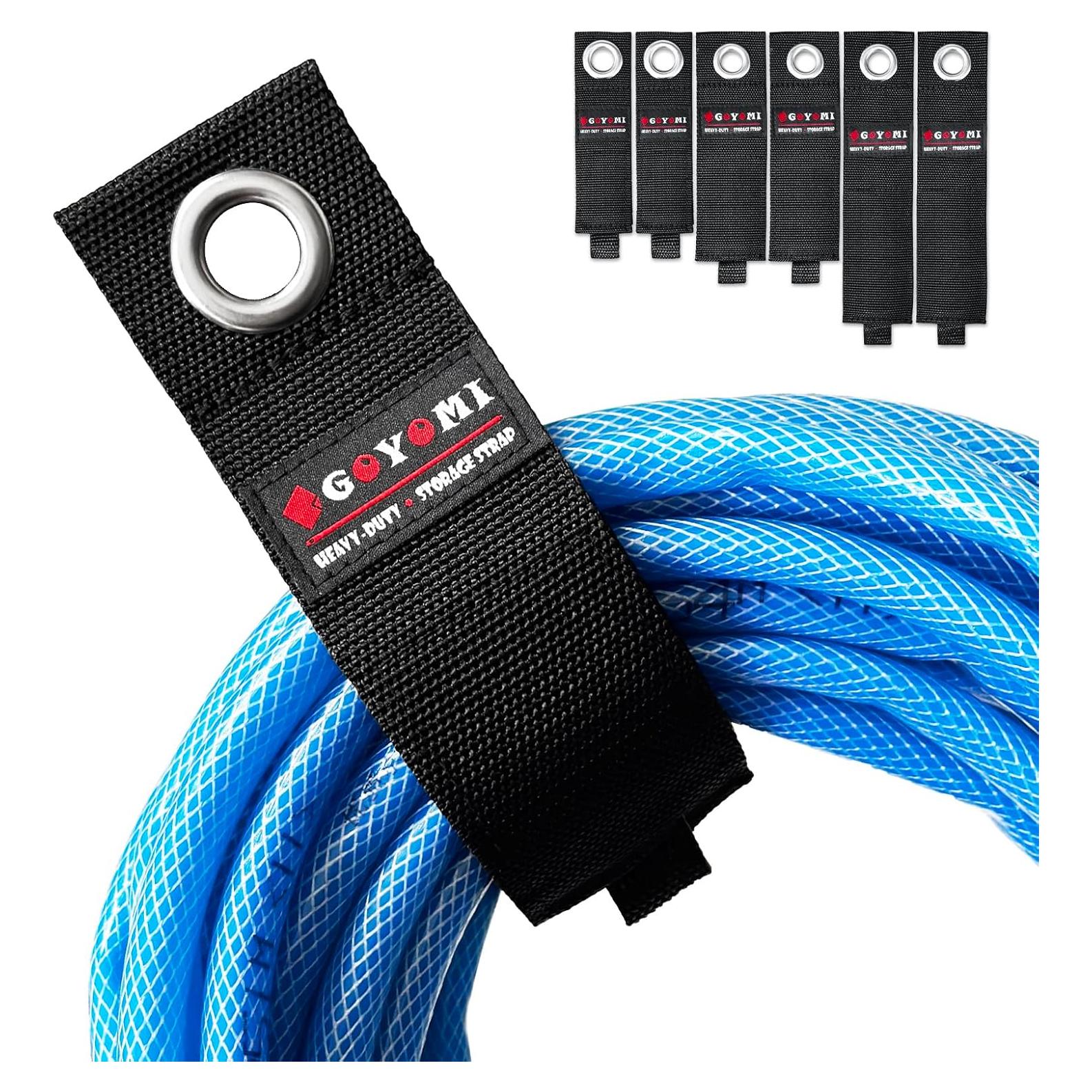 Paquete de 6 correas de almacenamiento GOYOMI - Nylon 25.4-43.2 cm