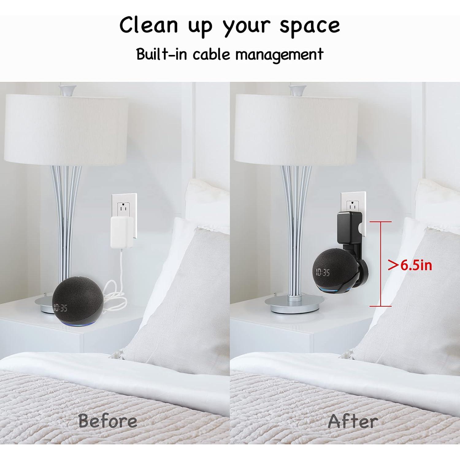 Soporte de Montaje en Pared ZUOLACO para Echo Dot 4ta/5ta Gen