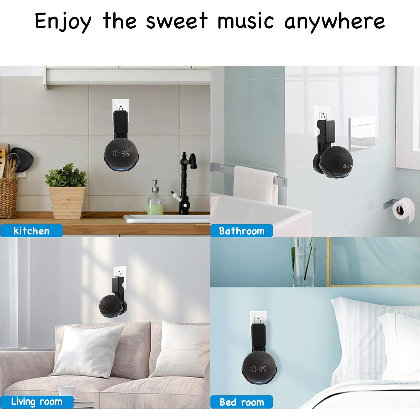 Soporte de Montaje en Pared ZUOLACO para Echo Dot 4ta/5ta Gen