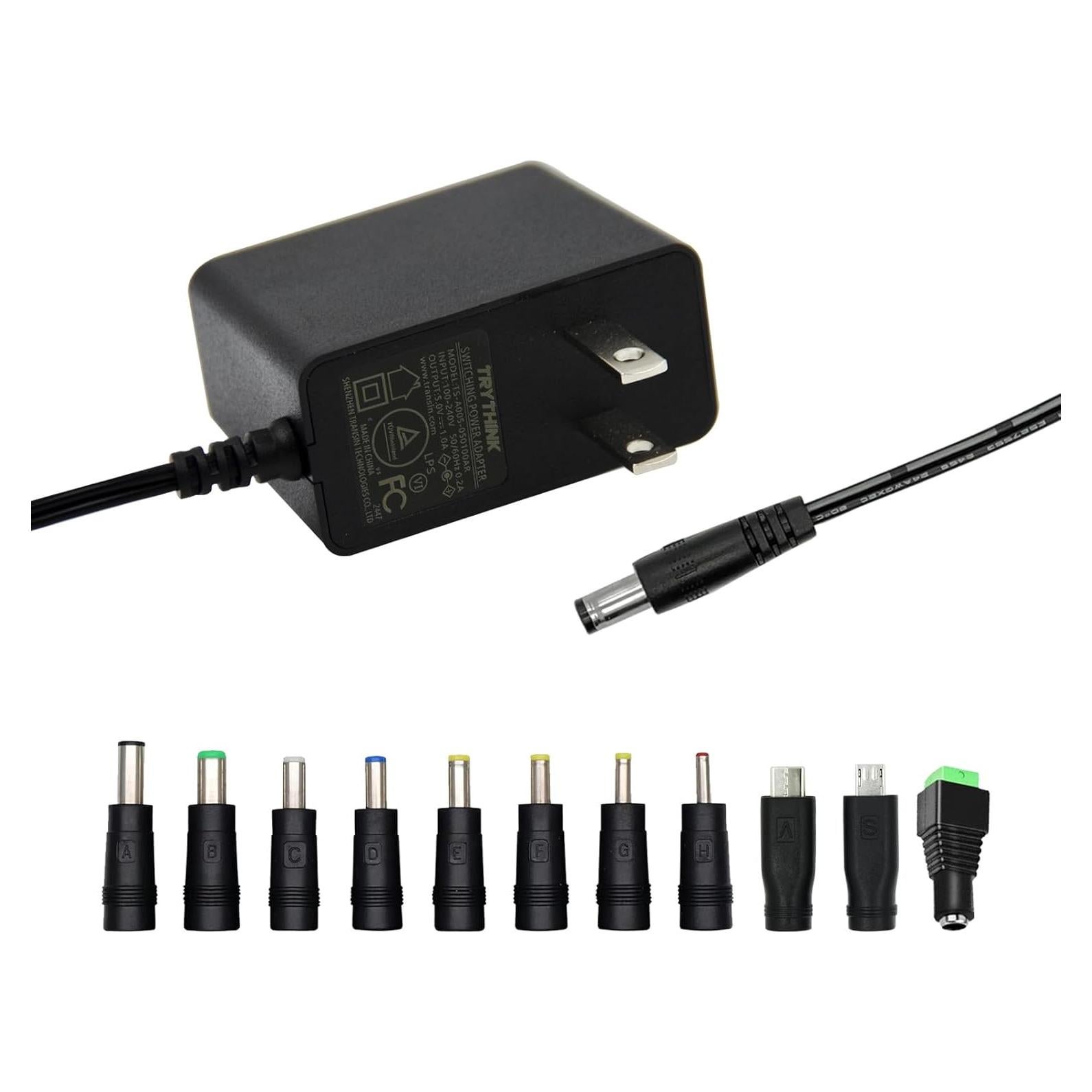 Adaptador de Corriente AC 5V 1A TRYTHINK Universal 11 Conectores