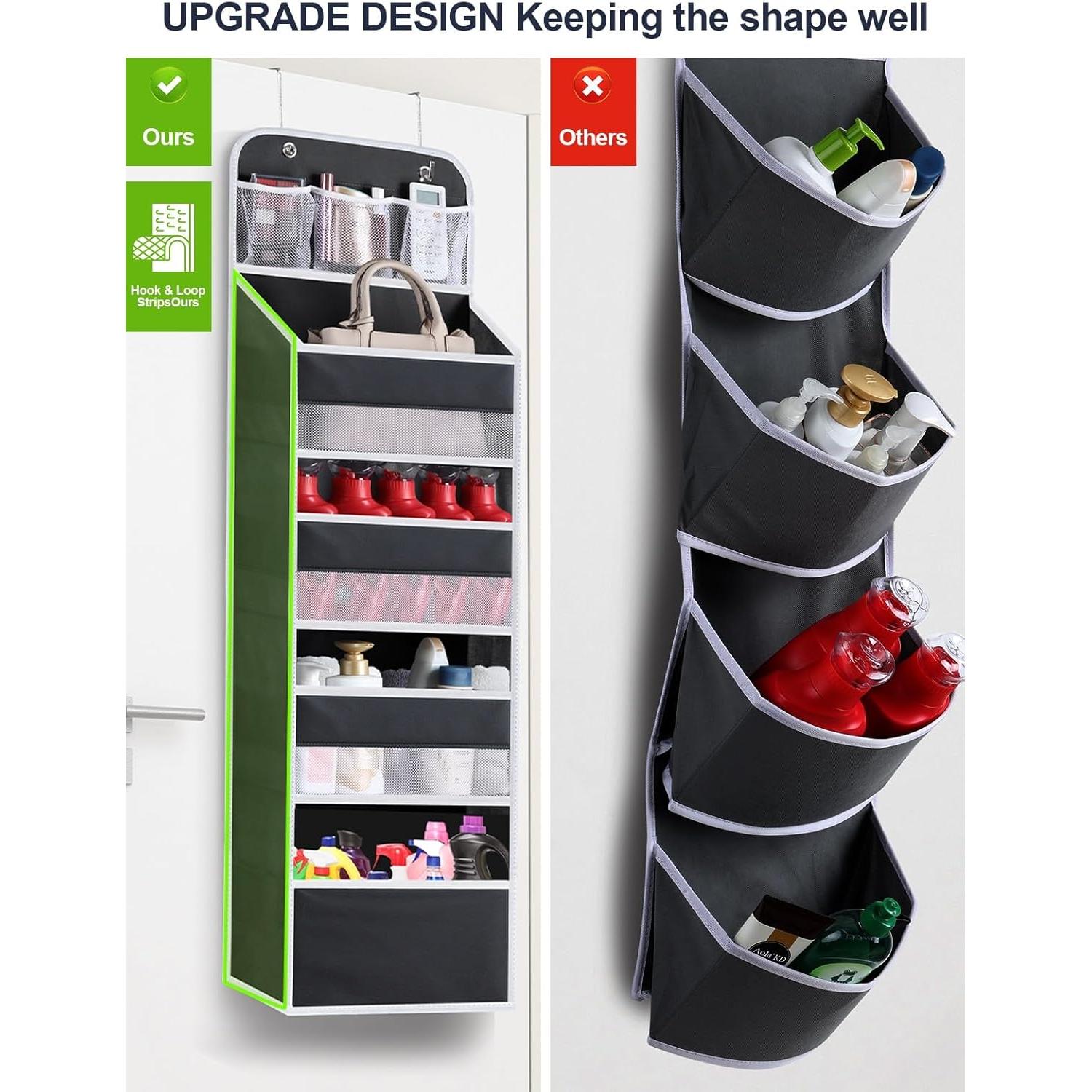 Organizador Colgante sobre Puerta Wakaye 5 Niveles Negro