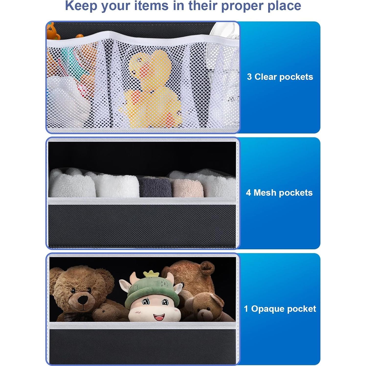 Organizador Colgante sobre Puerta Wakaye 5 Niveles Negro