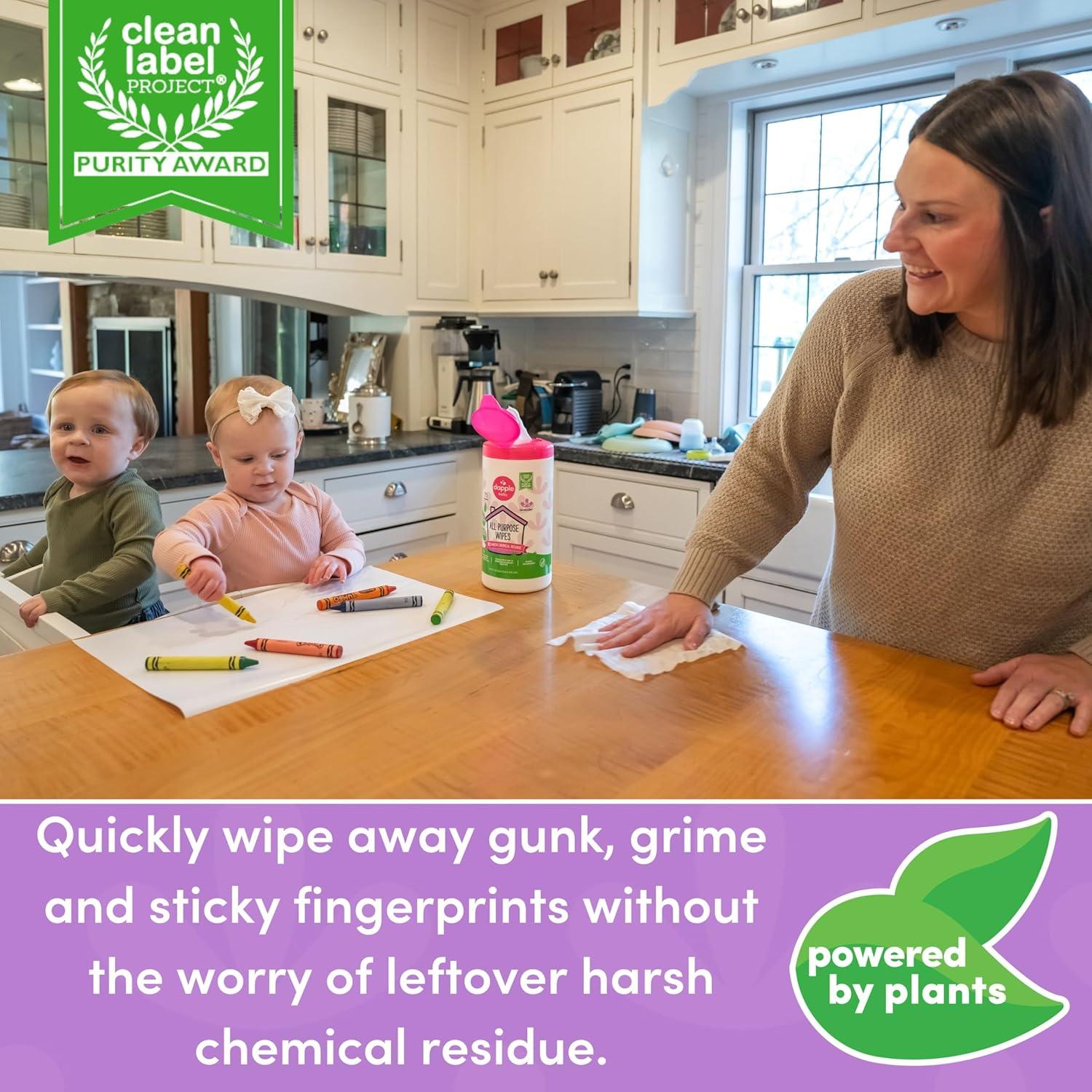 Toallitas Multiusos Dapple Baby Lavanda Hipoalergénicas 75+30