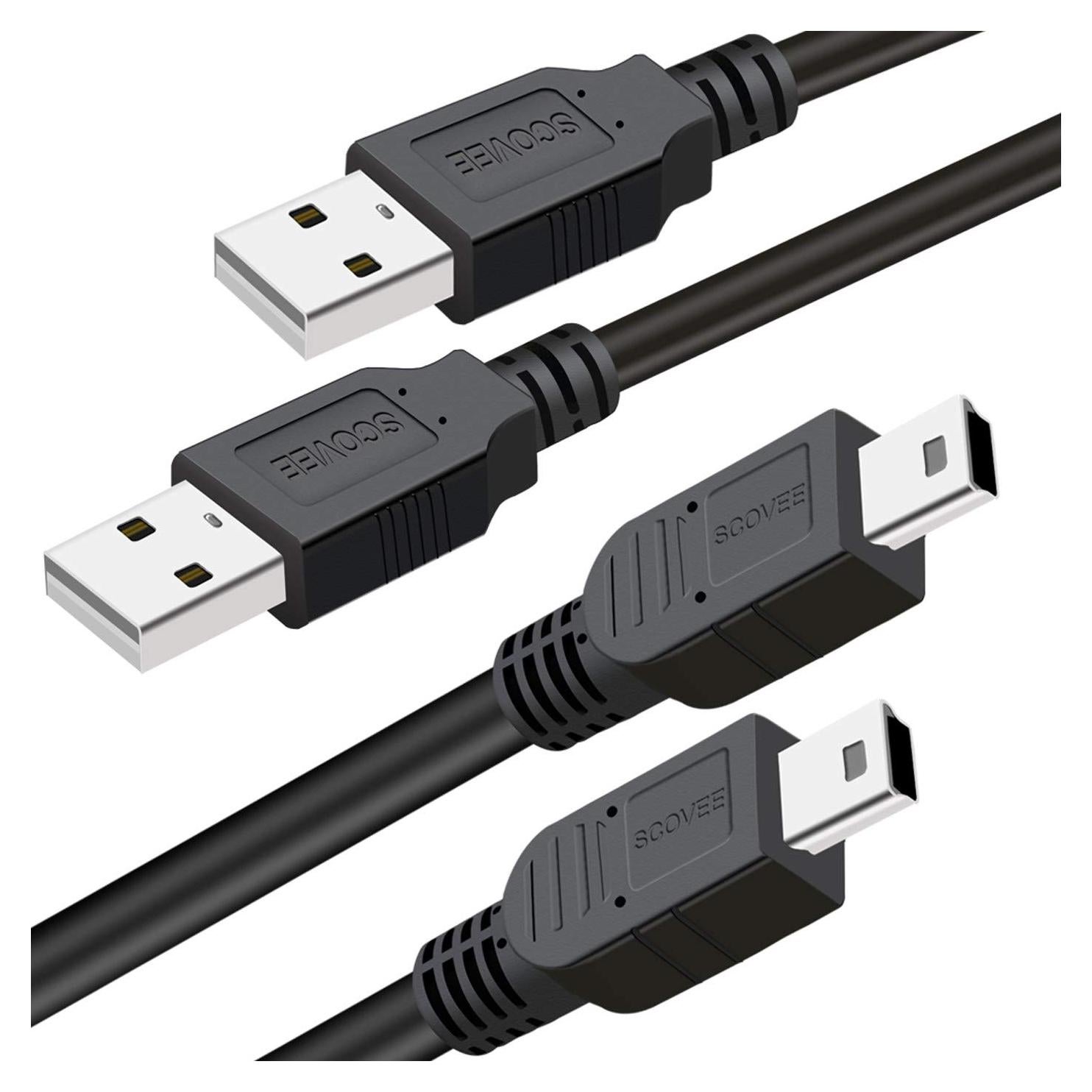 Cable de carga extra largo 3m SCOVEE para PS3 DualShock