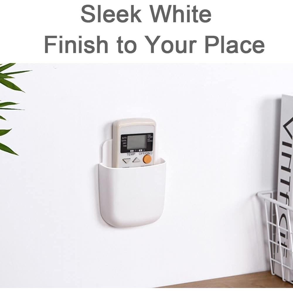 5 Soportes Adhesivos para Control Remoto Hikinlichi Blanco