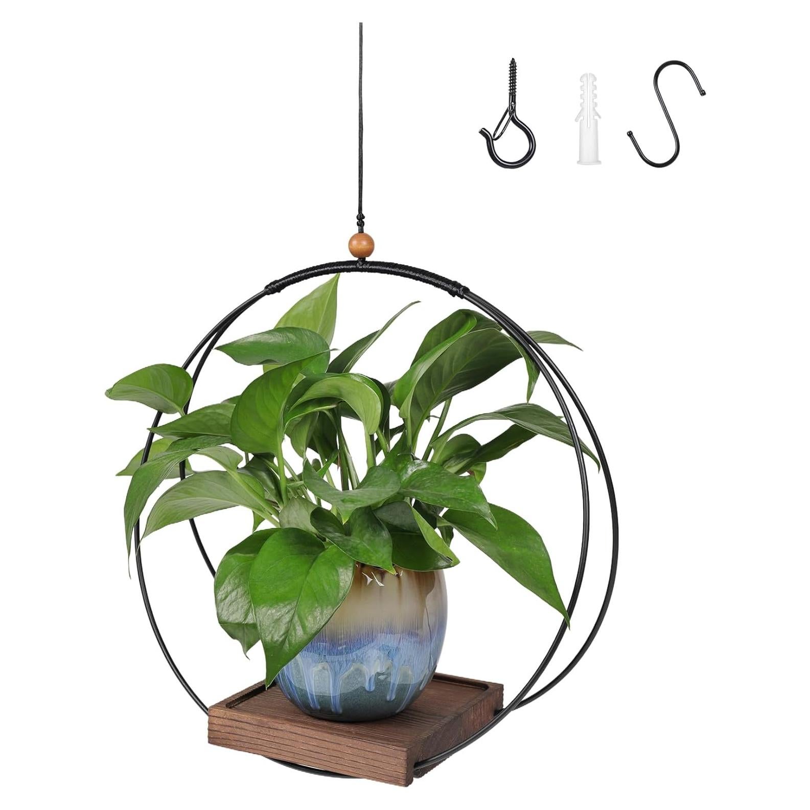 Soporte Colgante para Plantas Vigordream Negro 3-14 cm