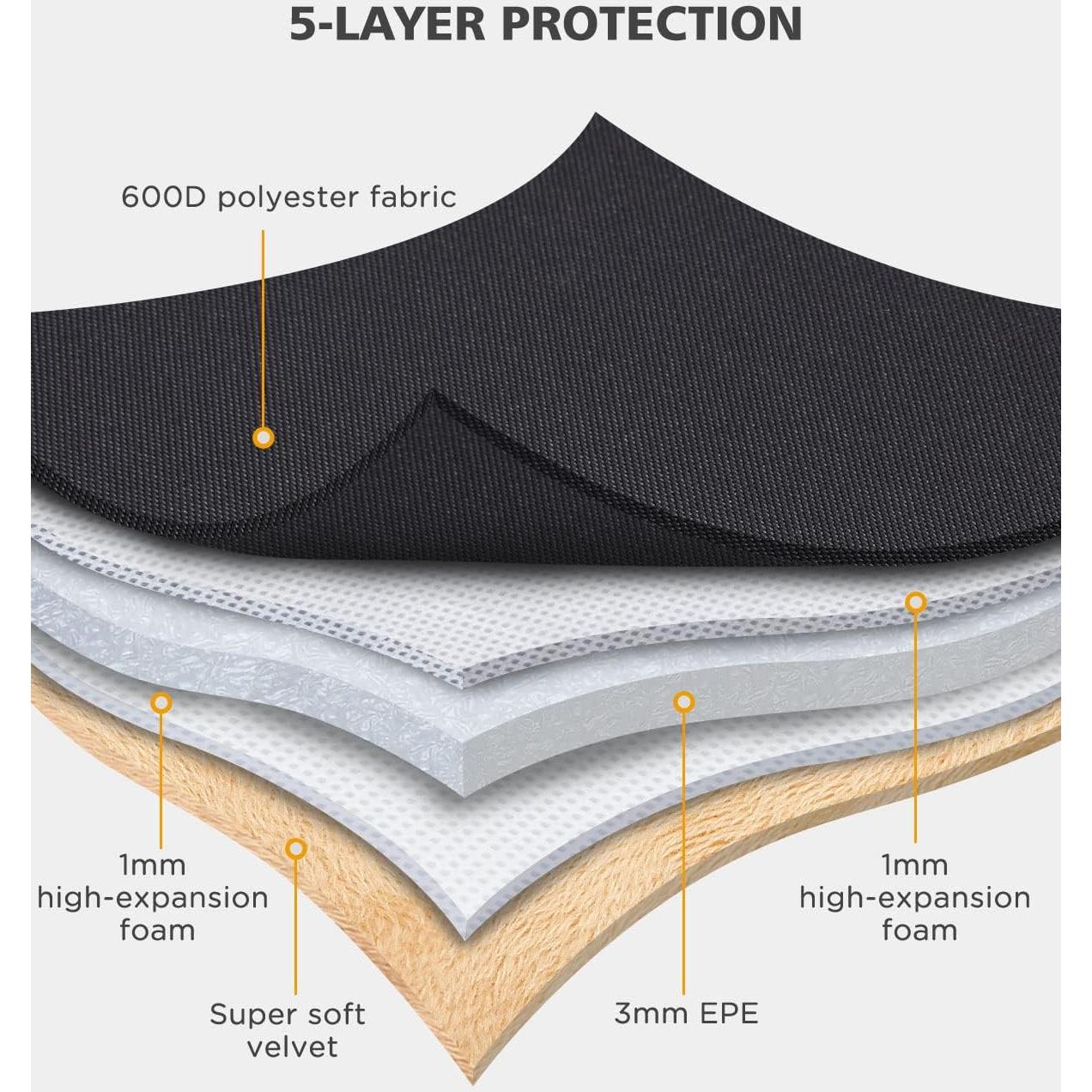 Funda para Laptop NIDOO 10.1" Negra - Compatible con iPad y Surface