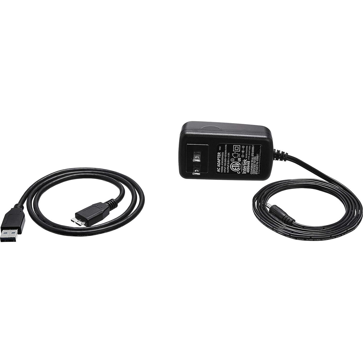 Hub USB 3.0 Amazon Basics de 10 Puertos con Adaptador CA Negro