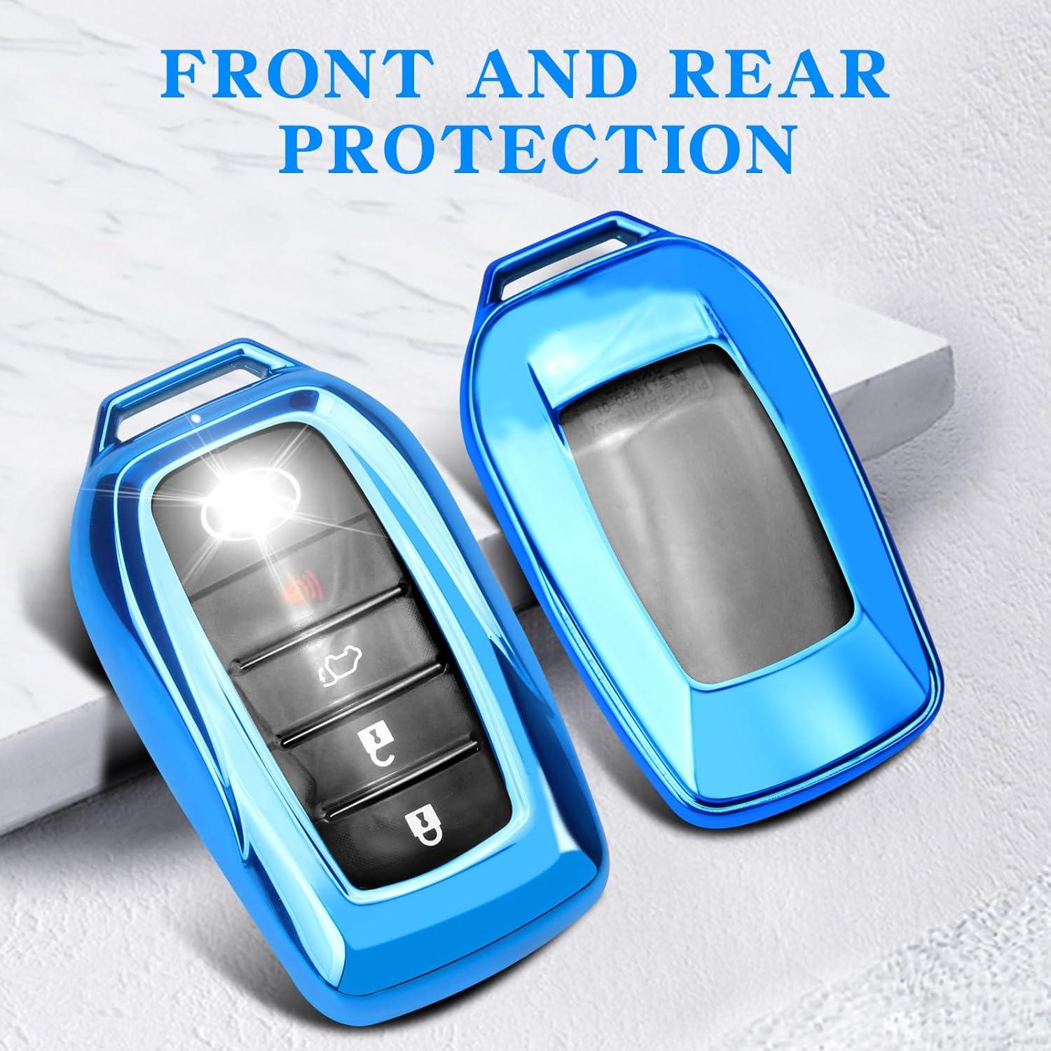 Cubierta de Llavero QBUC para Toyota 2021-2025 Azul