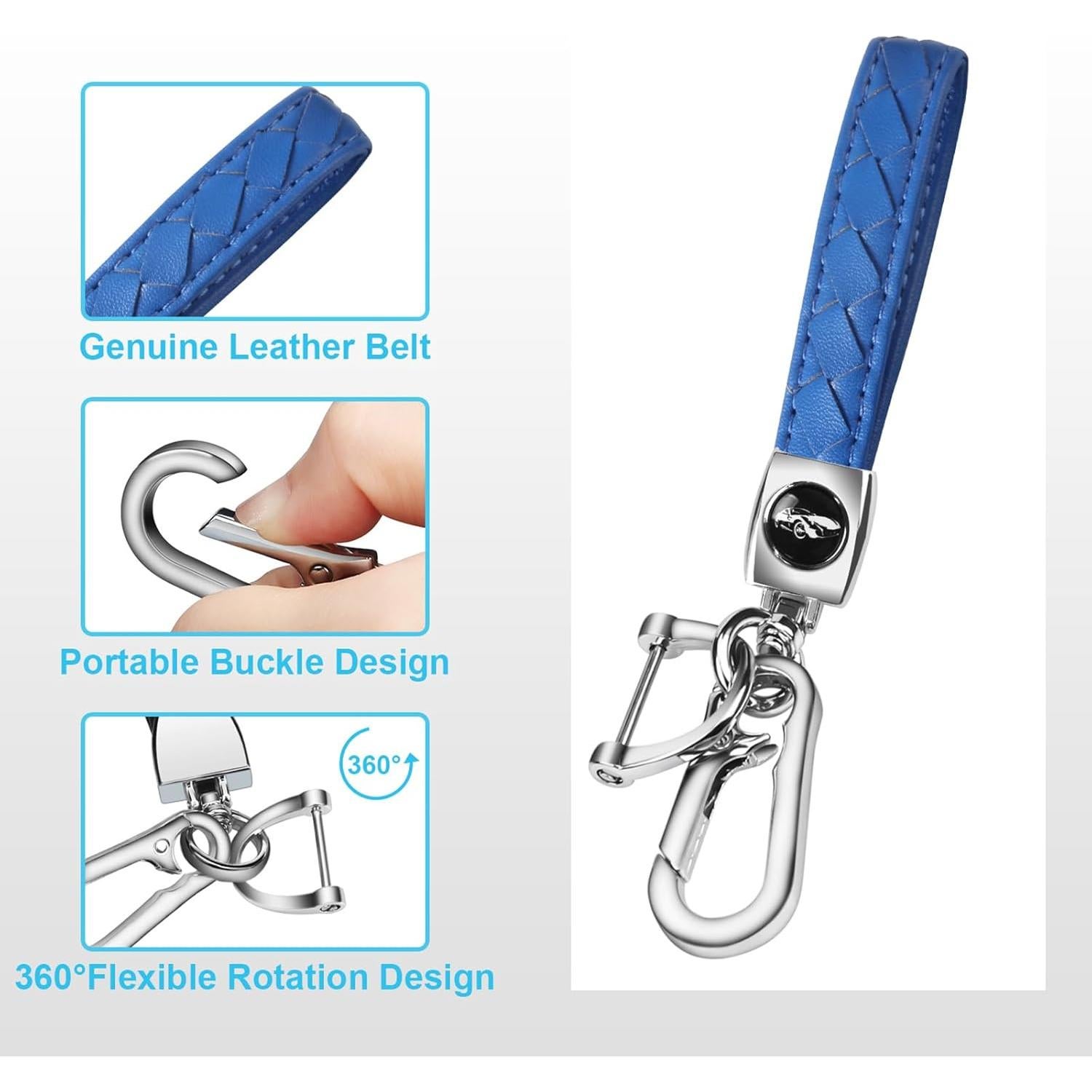 Cubierta de Llavero QBUC para Toyota 2021-2025 Azul