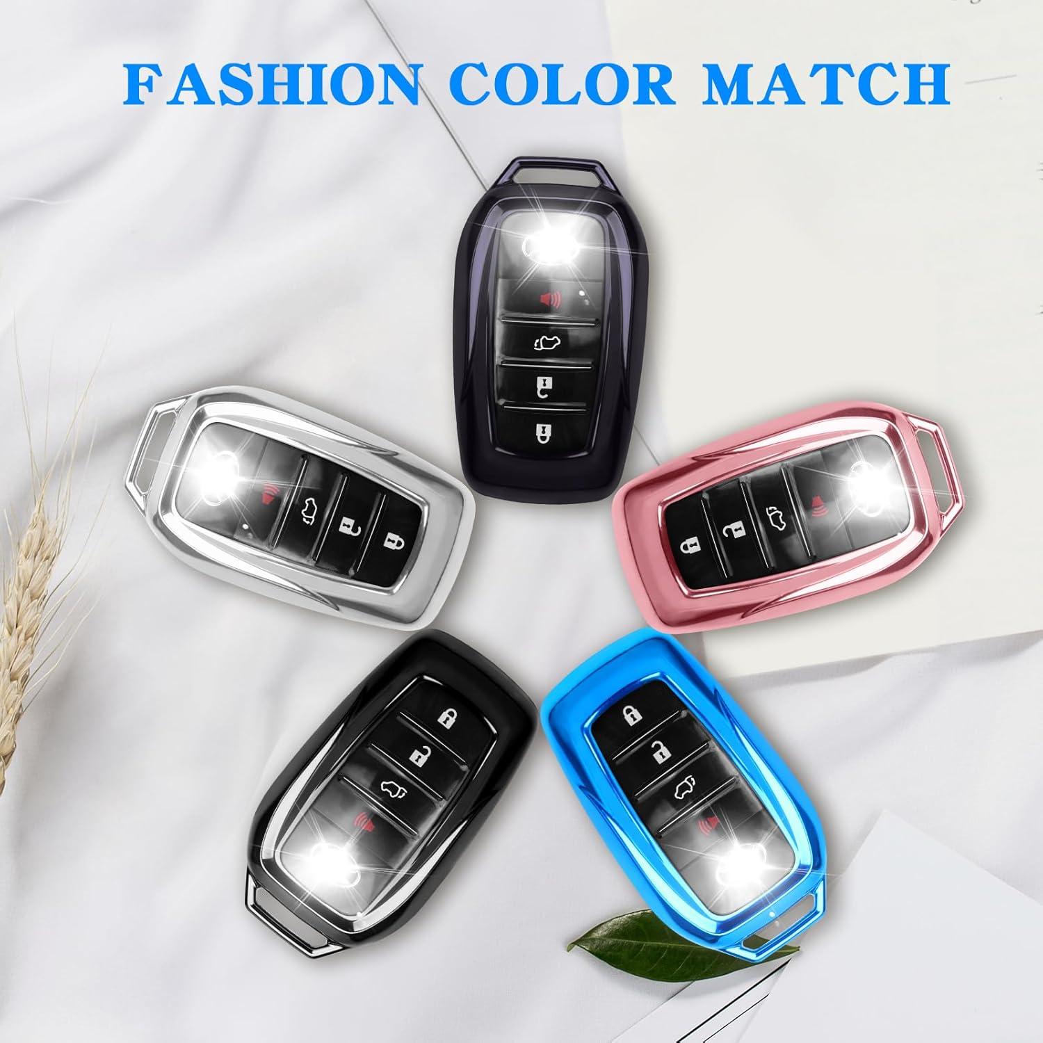 Cubierta de Llavero QBUC para Toyota 2021-2025 Azul