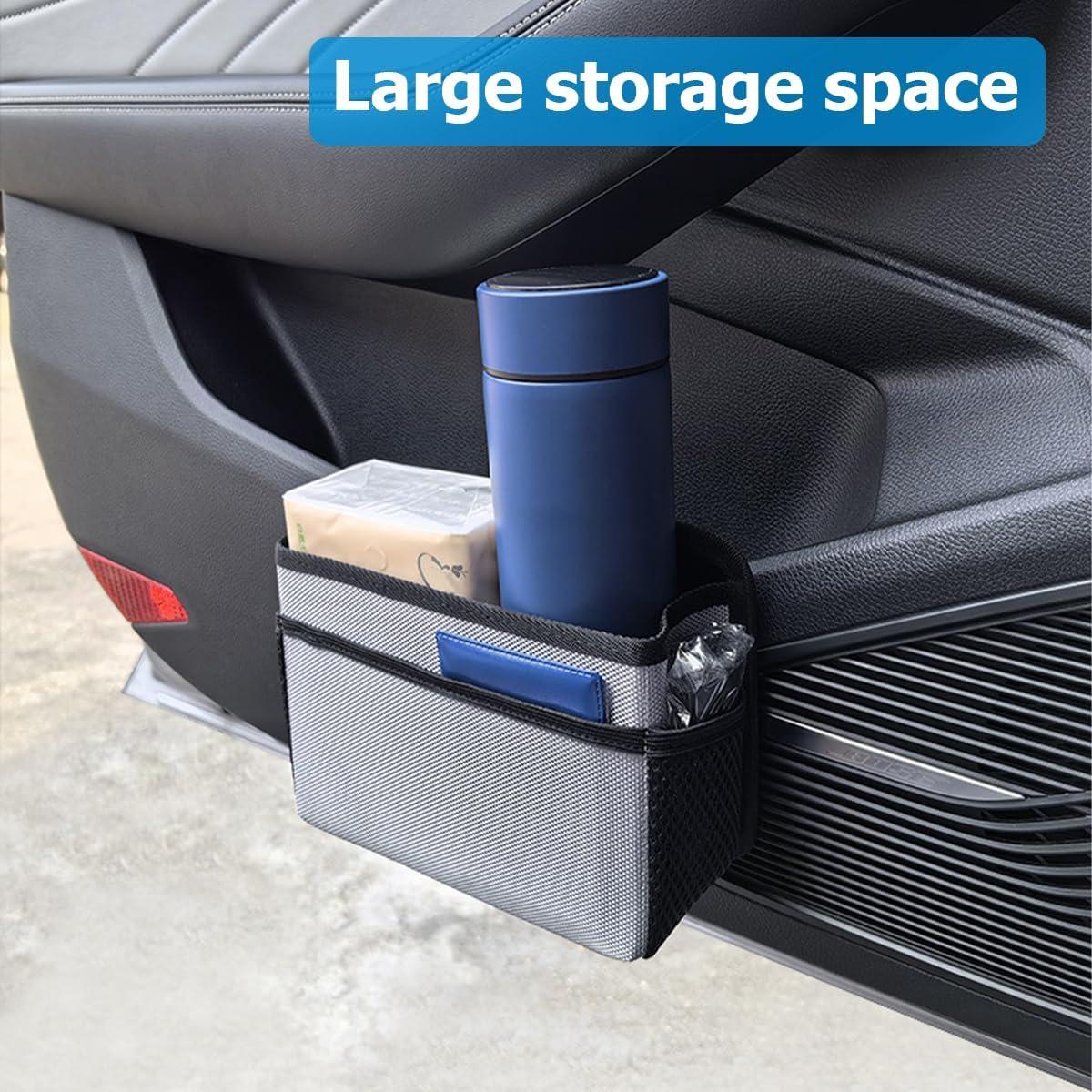 Basurero de Auto Mandark Plegable Impermeable Beige 20x14cm