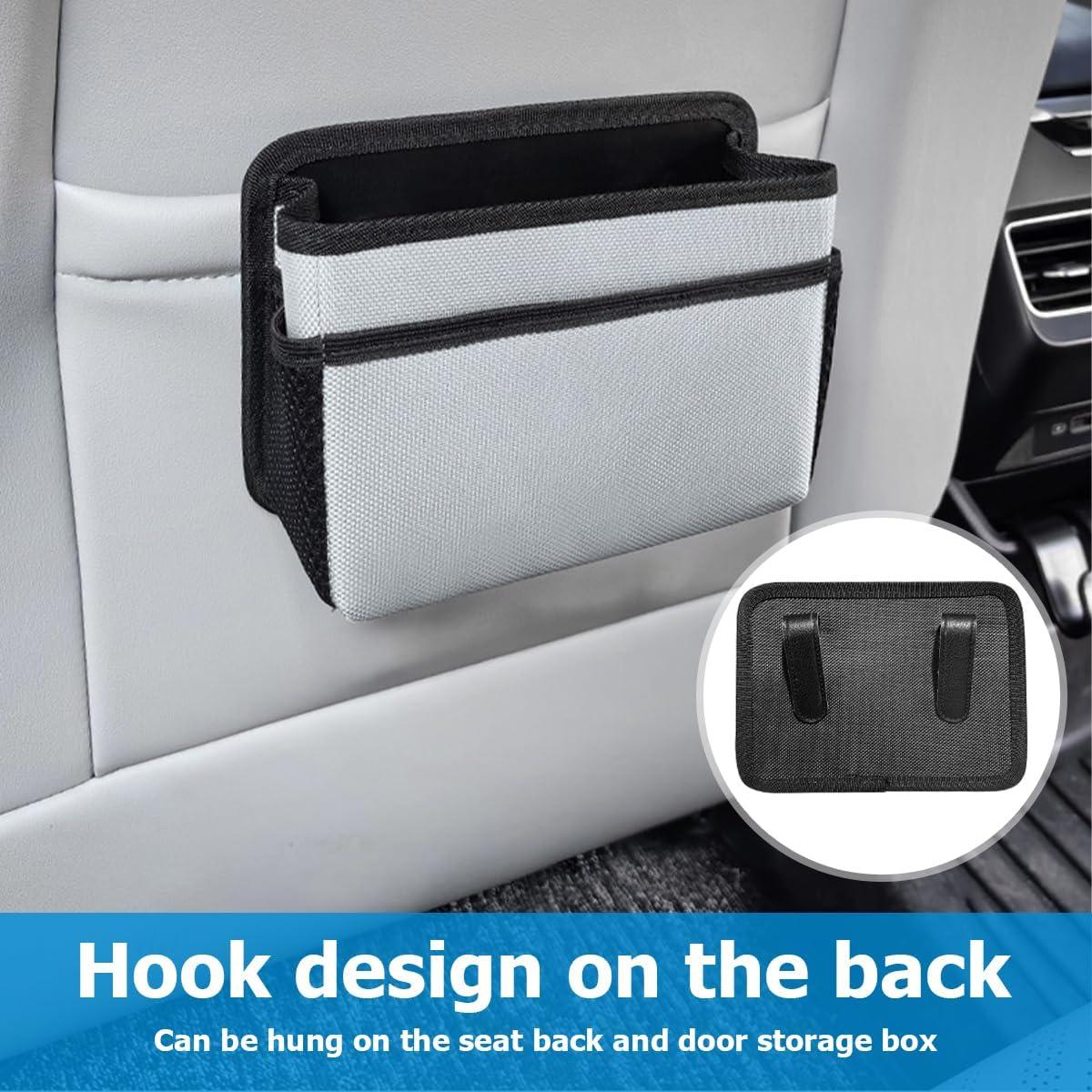 Basurero de Auto Mandark Plegable Impermeable Beige 20x14cm