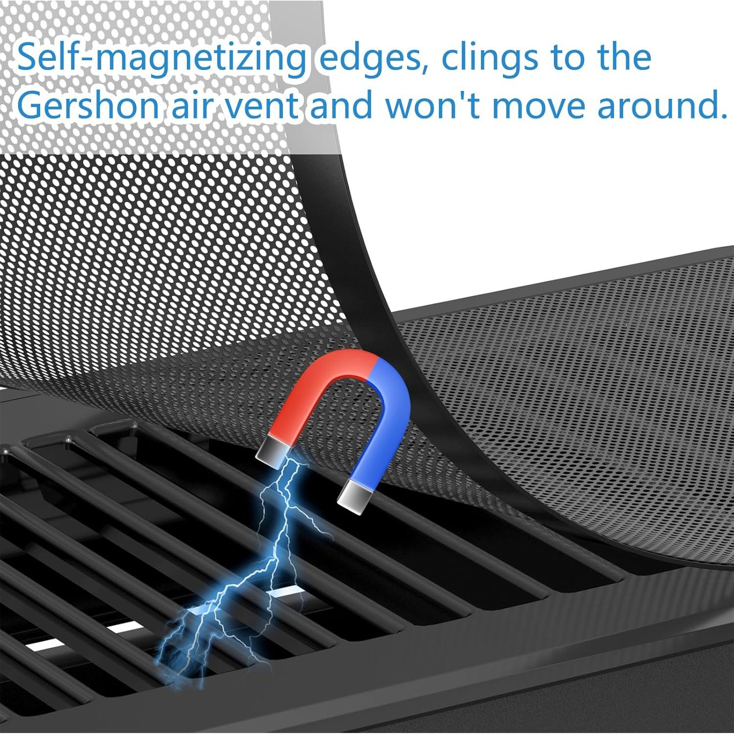 Cubiertas de Ventilación de Piso Hon&Guan 4x10'' Negra - 6PCS