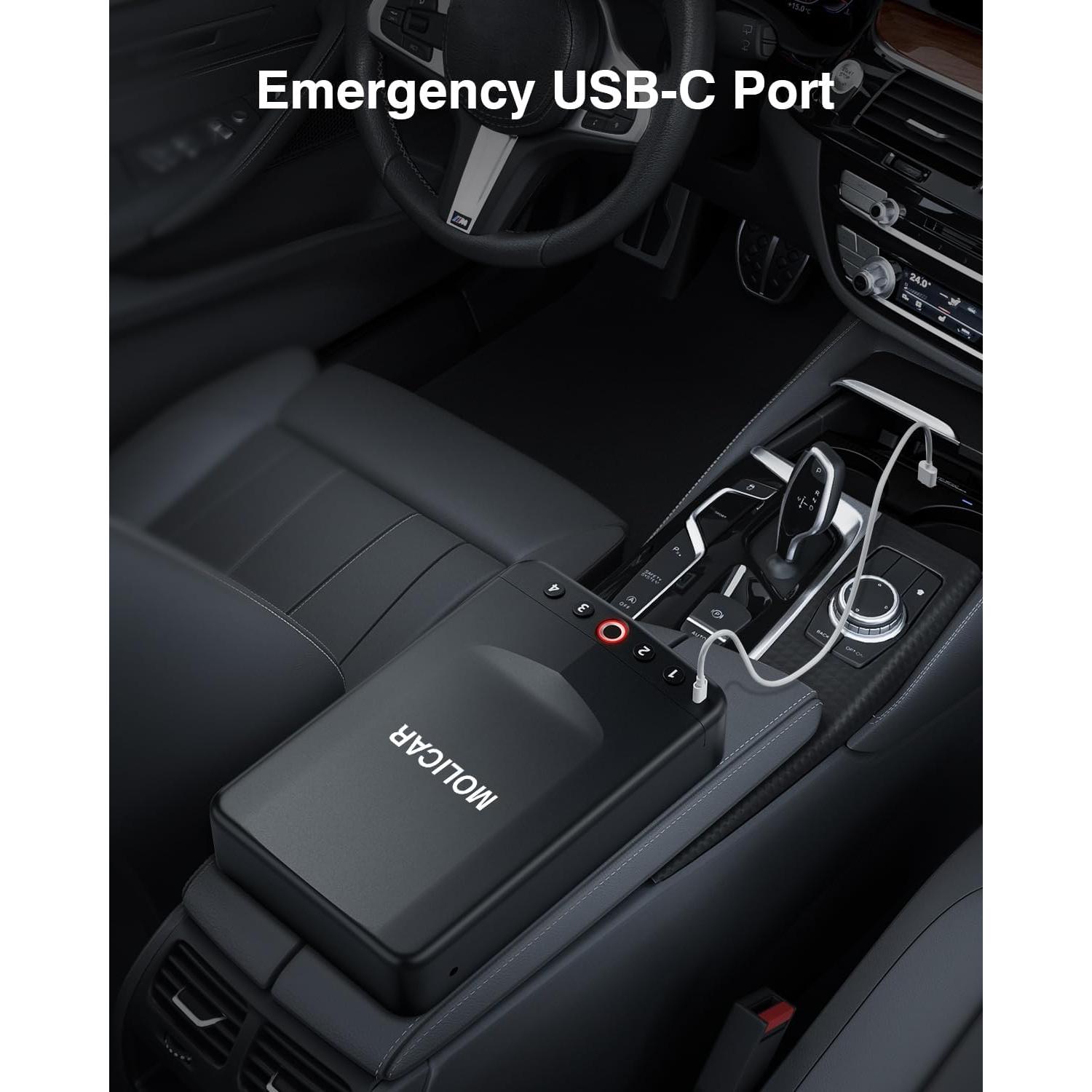 Caja Fuerte Biométrica Portátil MOLICAR para Pistolas 29x18cm