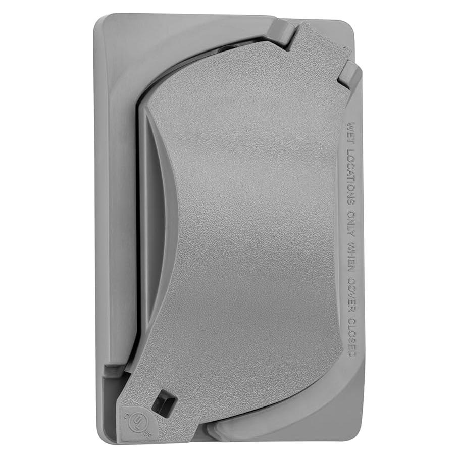 Cubierta de Salida a Prueba de Climas Sealproof 1 Gang Gris