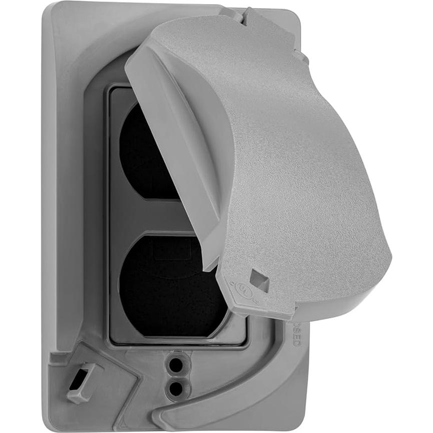 Cubierta de Salida a Prueba de Climas Sealproof 1 Gang Gris