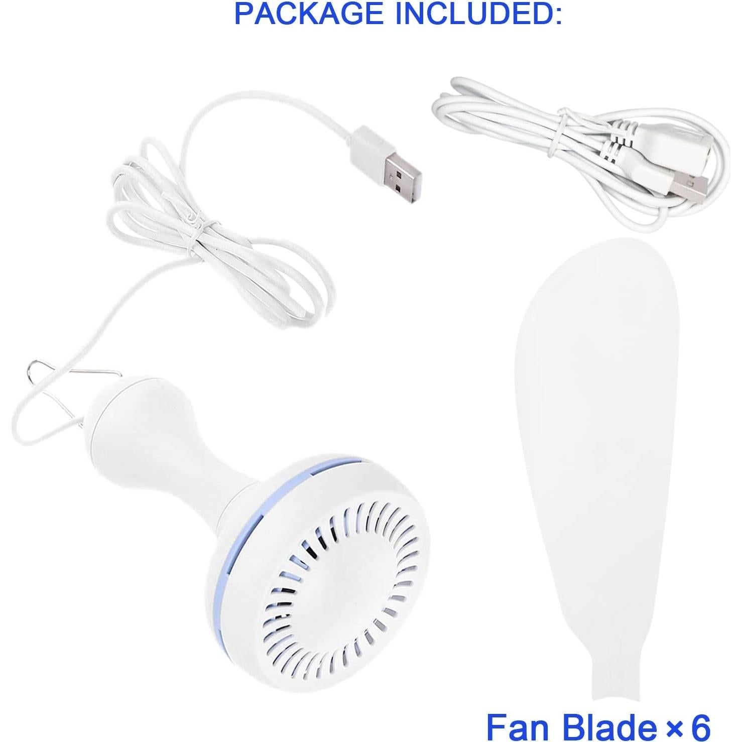 Ventilador de Techo USB SCOOYEEES 42cm Silencioso 5W