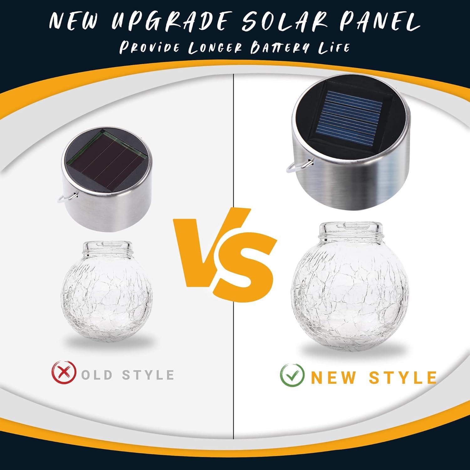 Luces Colgantes Solares GIGALUMI 8 Paquete LED Blanco Cálido