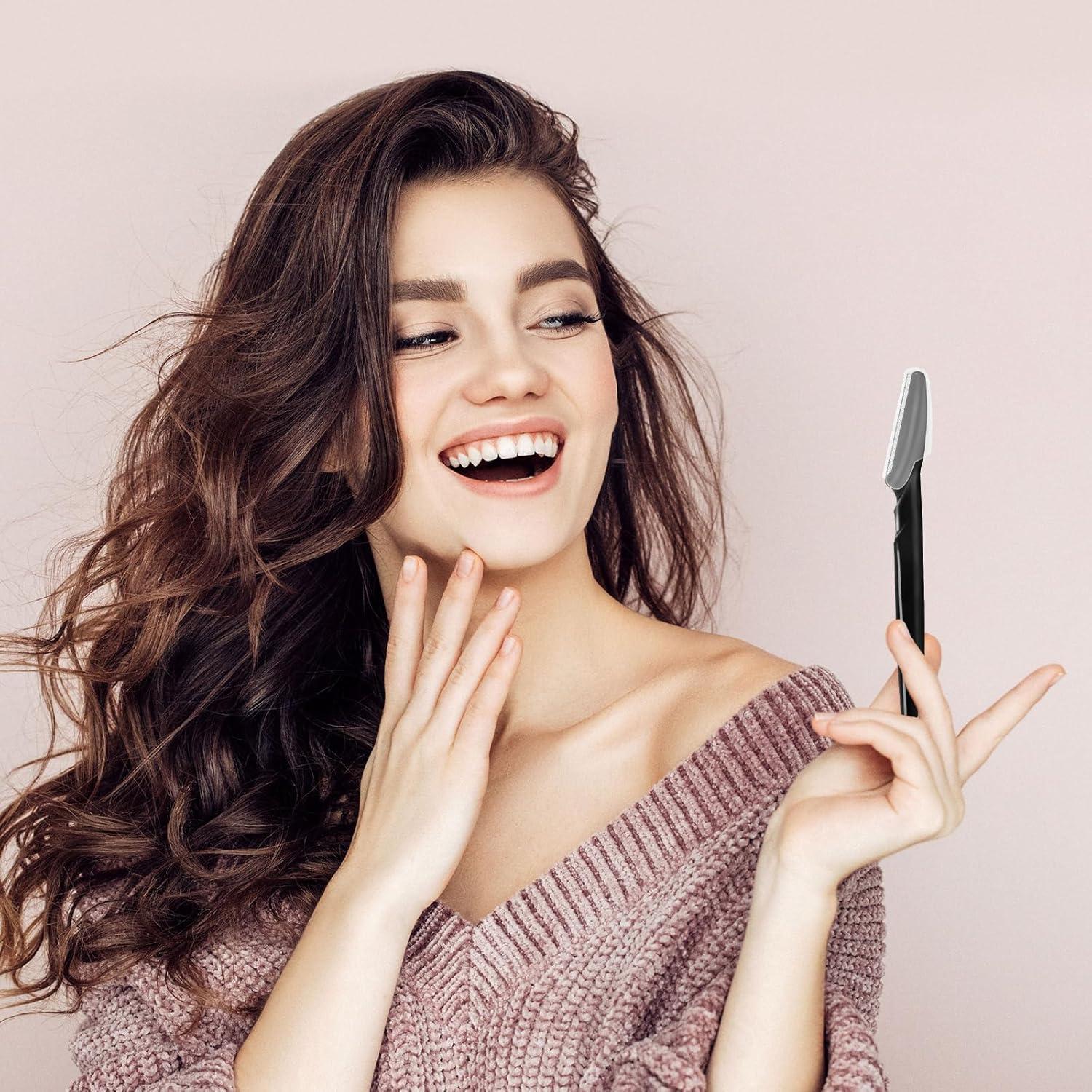 21 Navajas de Cejas HFATMOS, Herramientas de Afeitado Facial