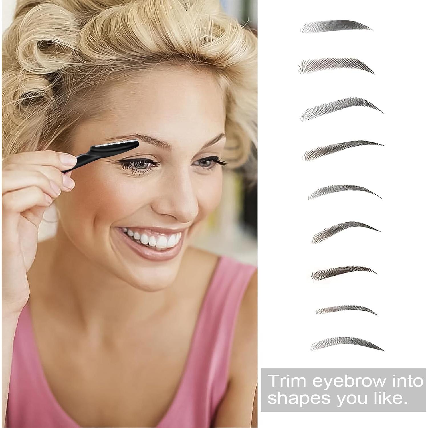 21 Navajas de Cejas HFATMOS, Herramientas de Afeitado Facial