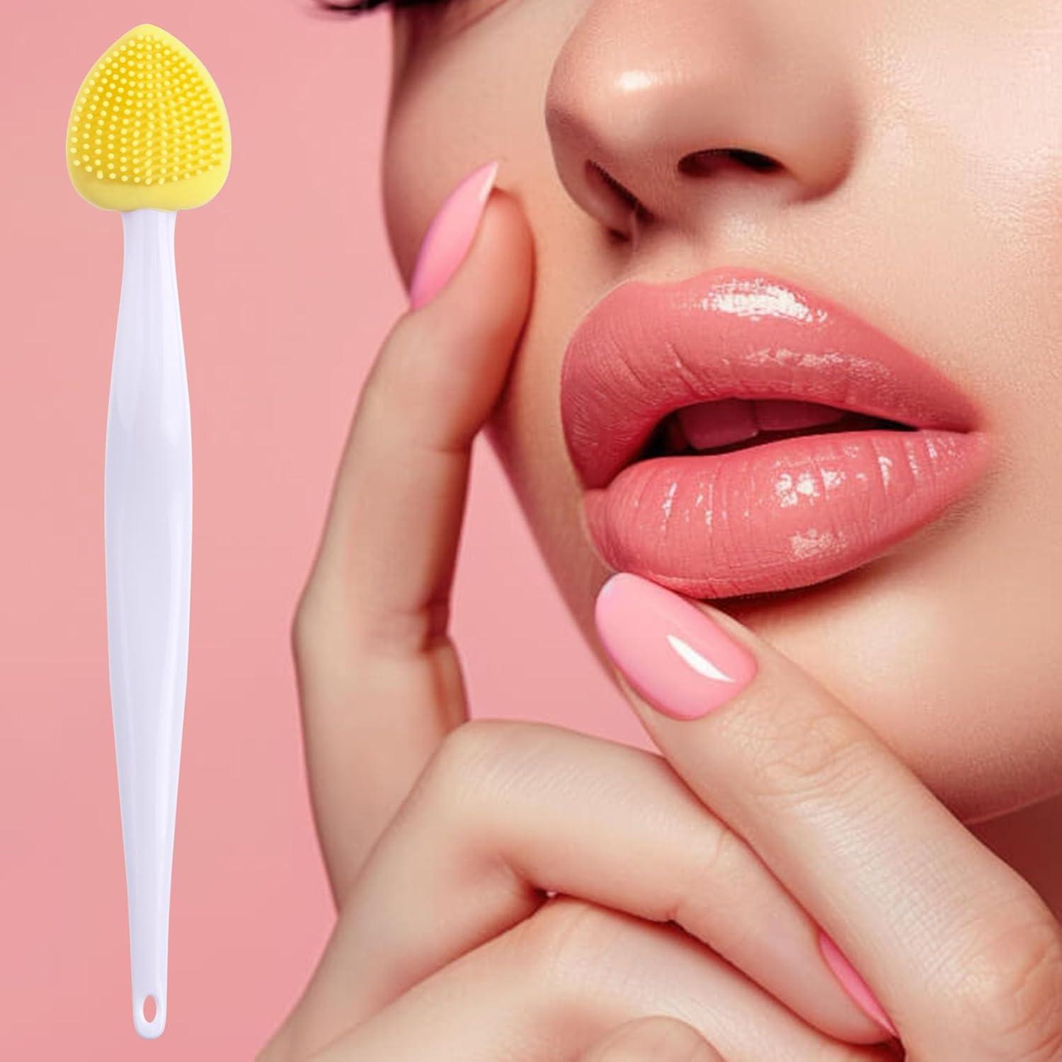 4 Cepillos Exfoliantes de Labios Winsyison de Silicona