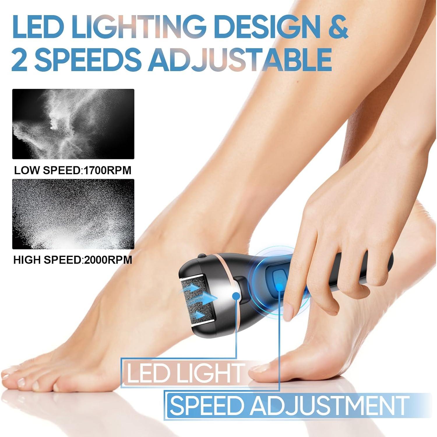 Removedor de Callos Eléctrico ANGLECHAT 18 en 1 Recargable Negro