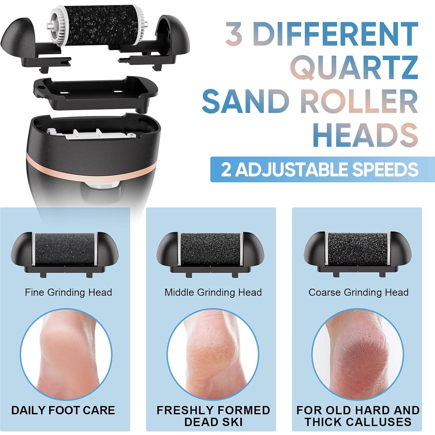 Removedor de Callos Eléctrico ANGLECHAT 18 en 1 Recargable Negro