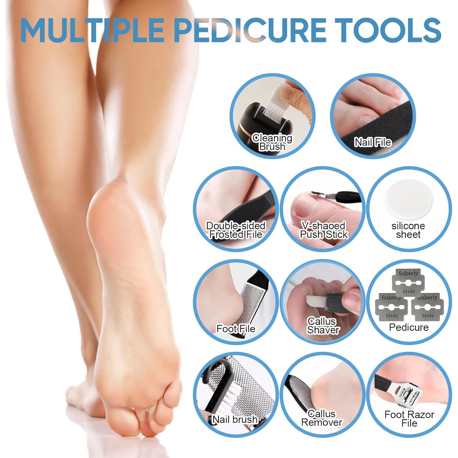 Removedor de Callos Eléctrico ANGLECHAT 18 en 1 Recargable Negro