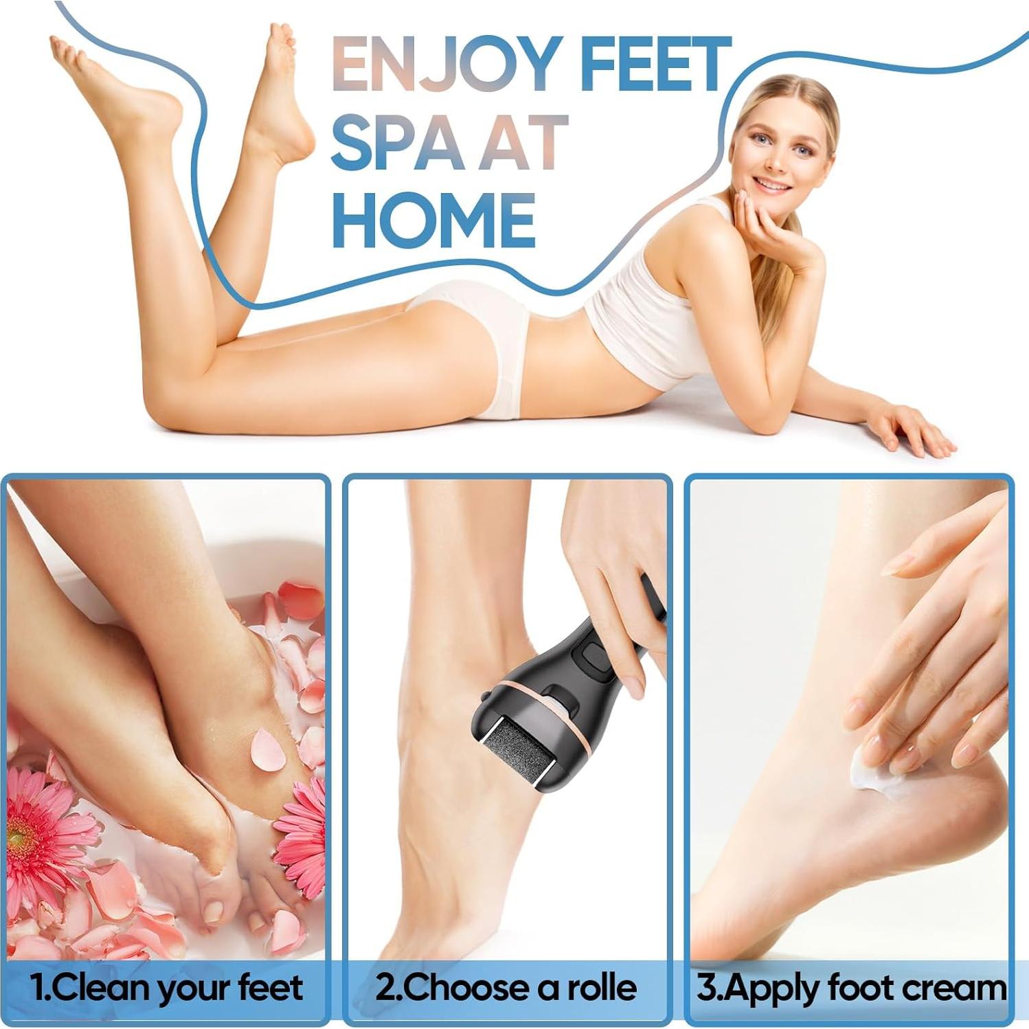 Removedor de Callos Eléctrico ANGLECHAT 18 en 1 Recargable Negro