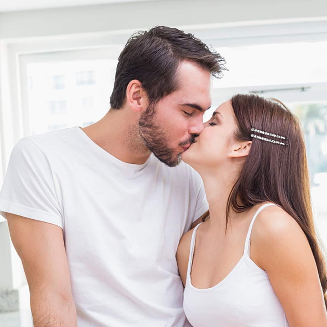 24 Accesorios para el Cabello Amariver con Rhinestones Plata