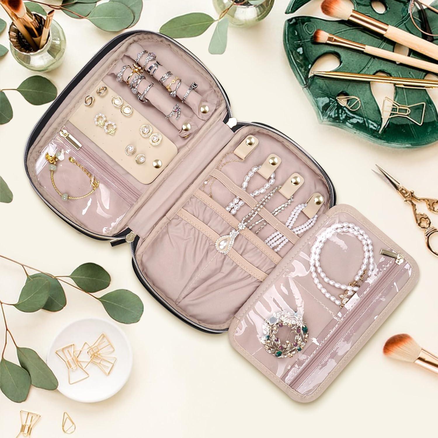 Estuche Organizador de Joyas TBTOTRA Negro 24x14 cm