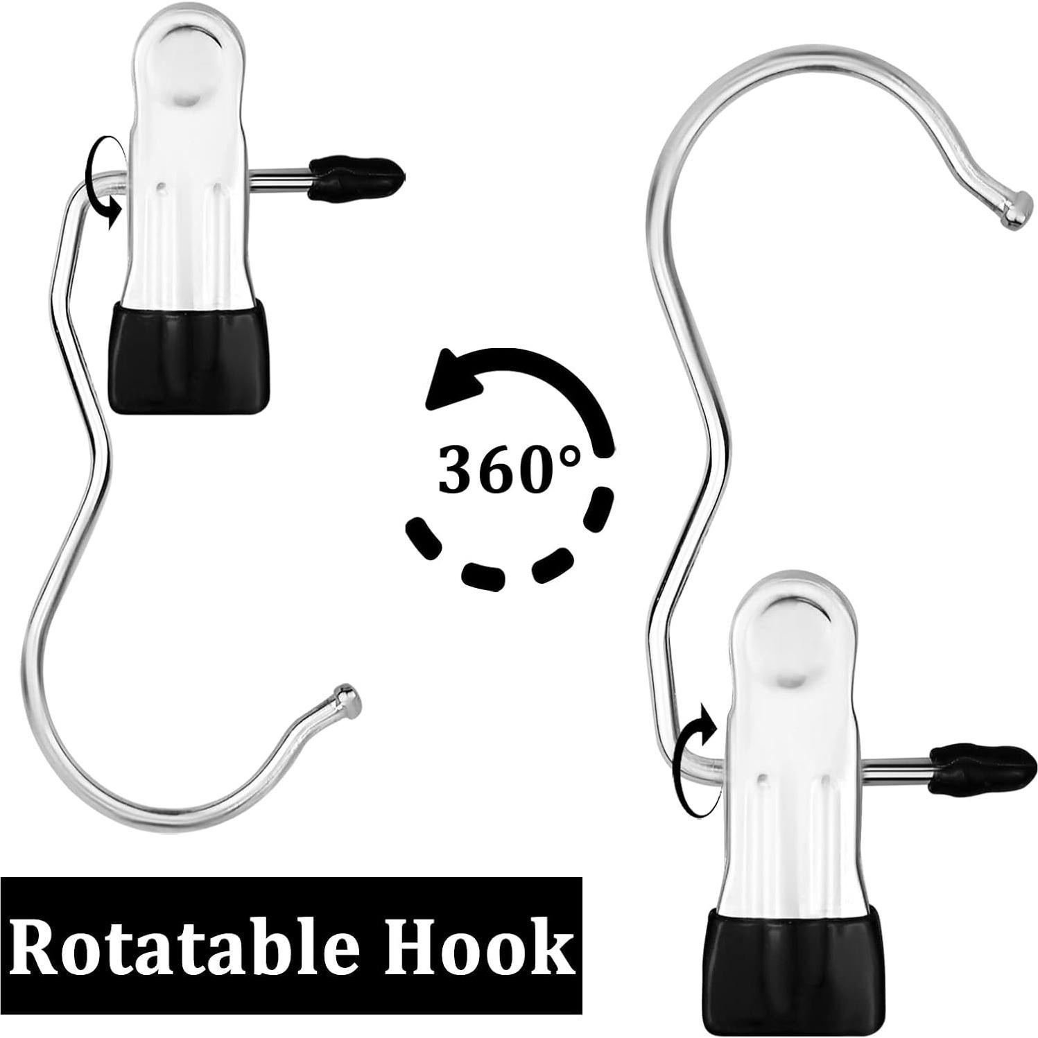 Ganchos de Lavandería FuninCrea 5 Pcs Acero Inoxidable Antideslizantes