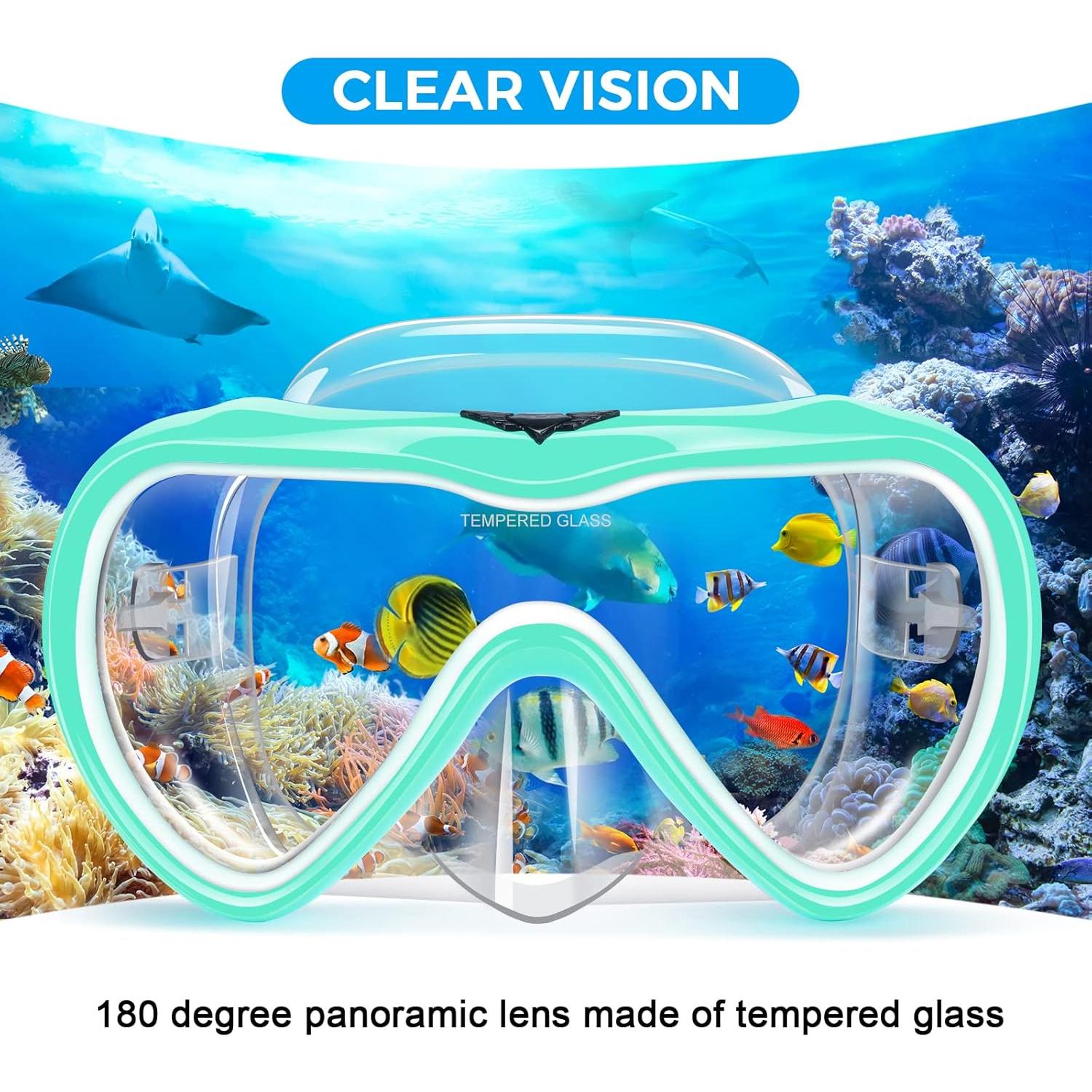 Gafas de Natación Supertrip Adulto con Máscara de Buceo 2 Piezas