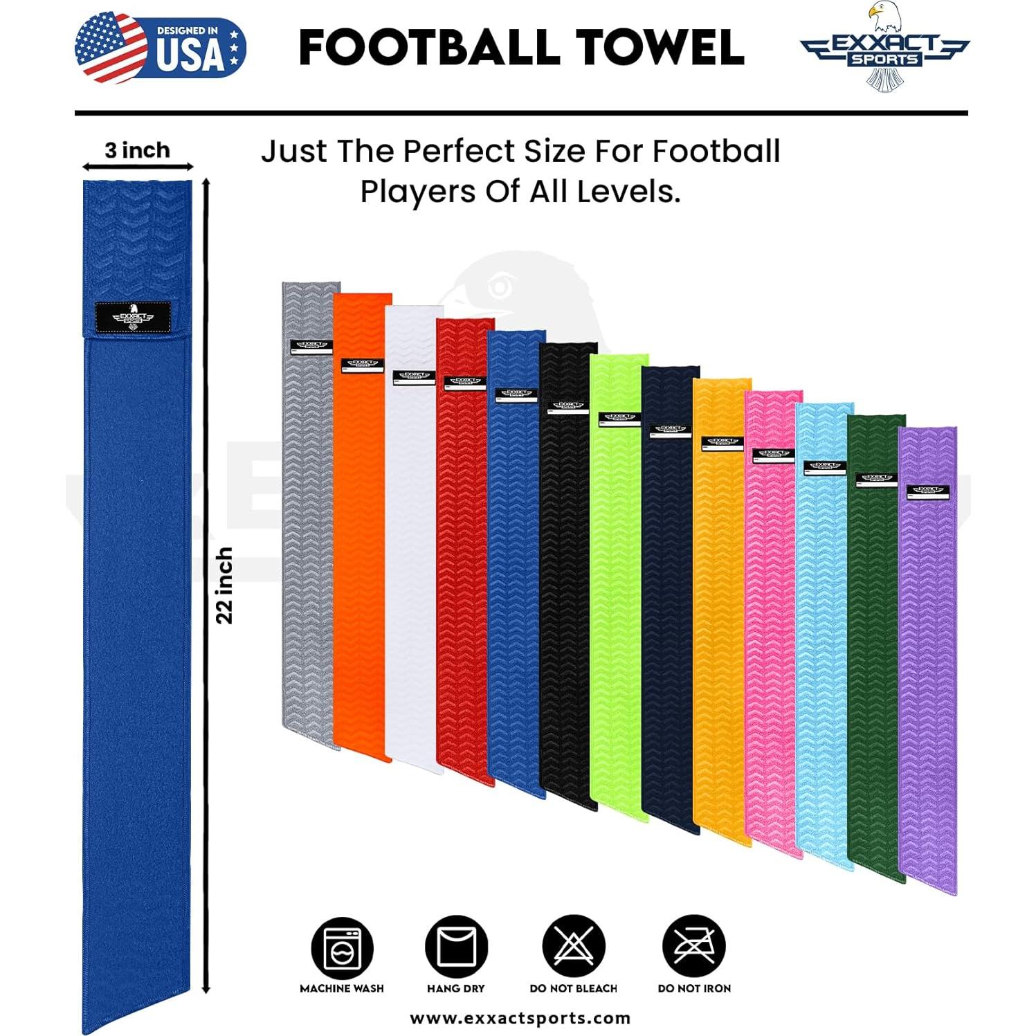 Toalla de Fútbol Exxact Streamer Ultra Ligera Negra 55.88cm