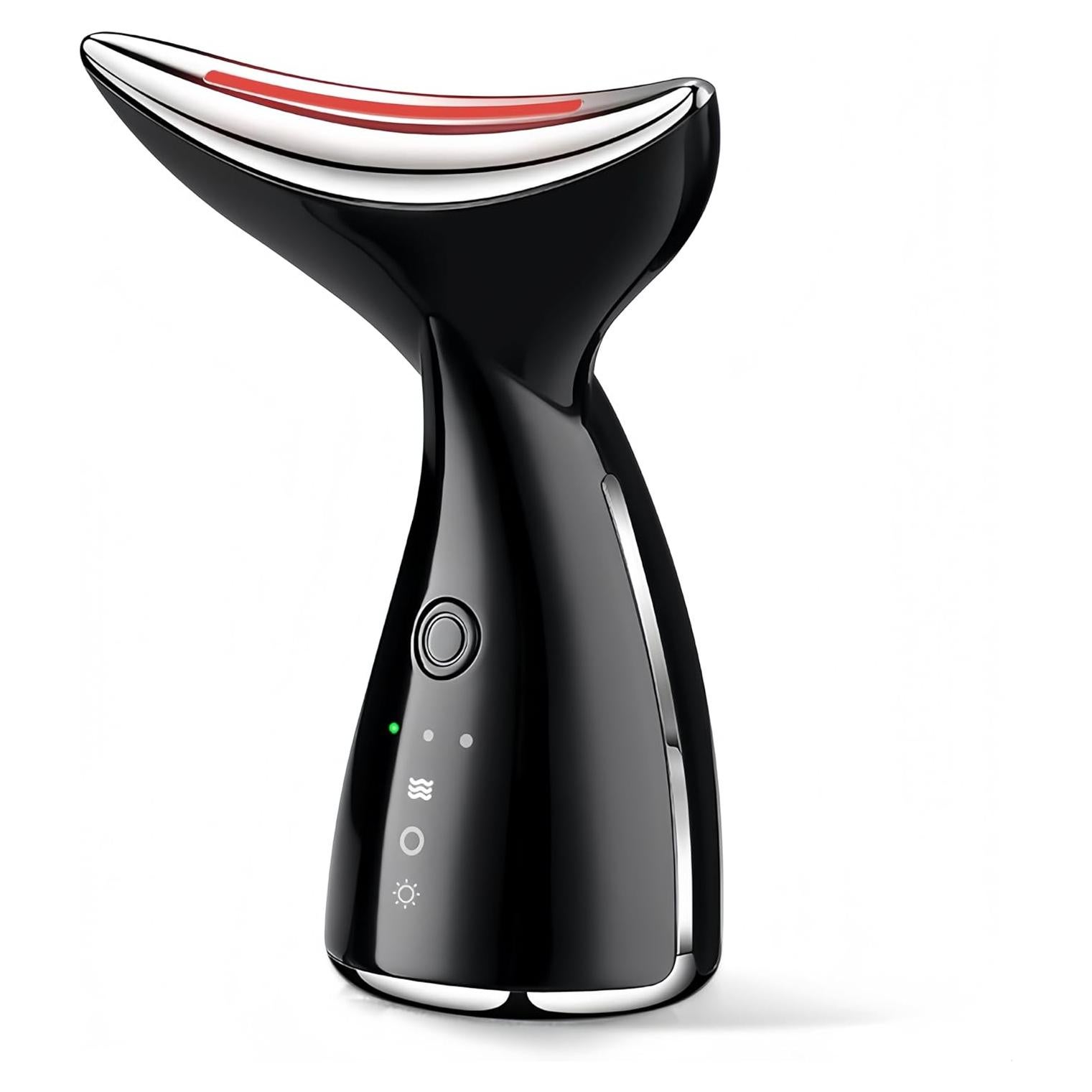 Masajeador Facial y de Cuello VOFEL Negro con Calor 45°C