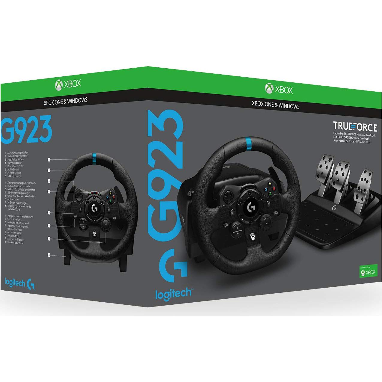 Volante Logitech G923 con Pedales para Xbox y PC