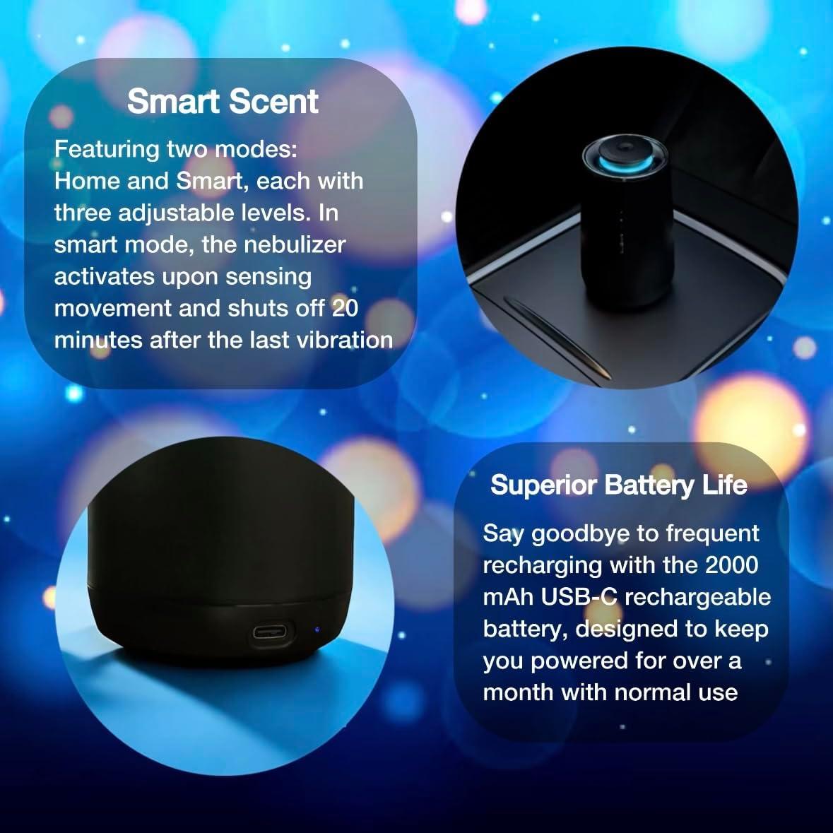 Ambientador automático Vohu X3 para coche - Aromaterapia silenciosa