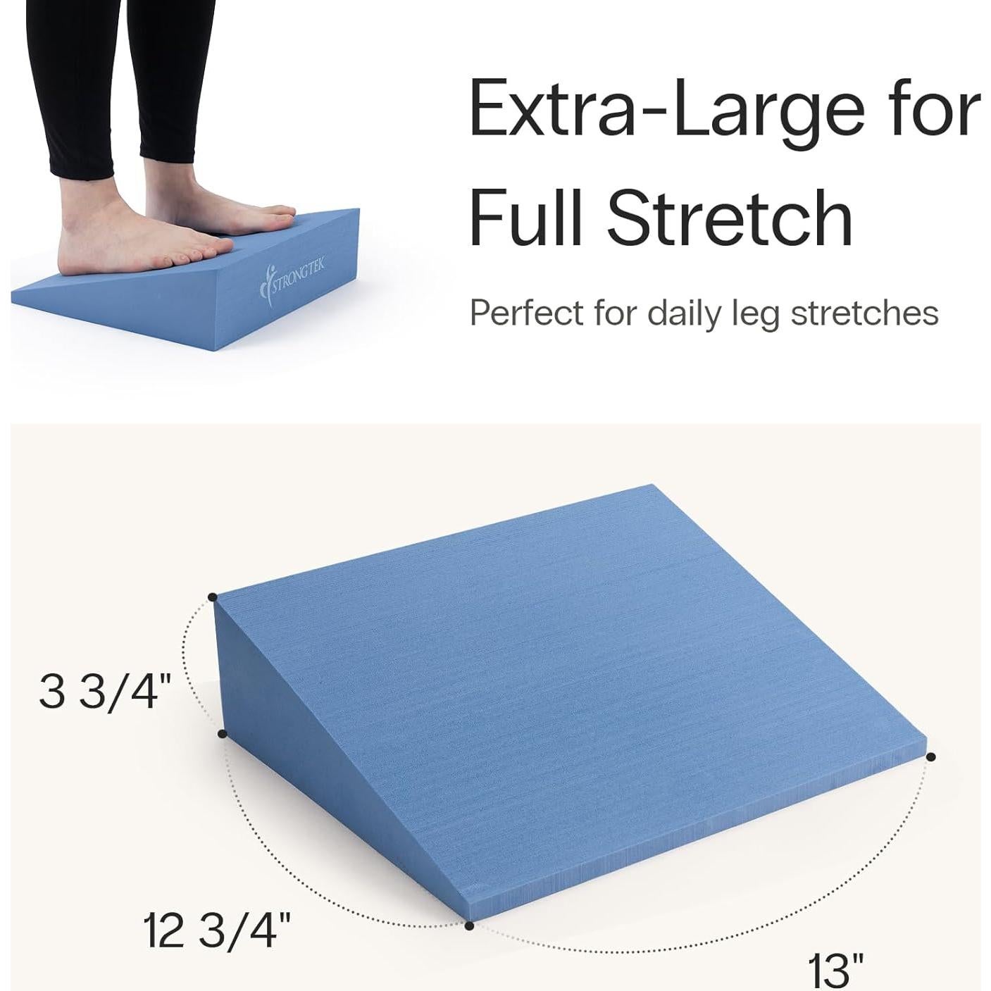 Bloques de Yoga de Espuma XL StrongTek, Negro, Juego de 2