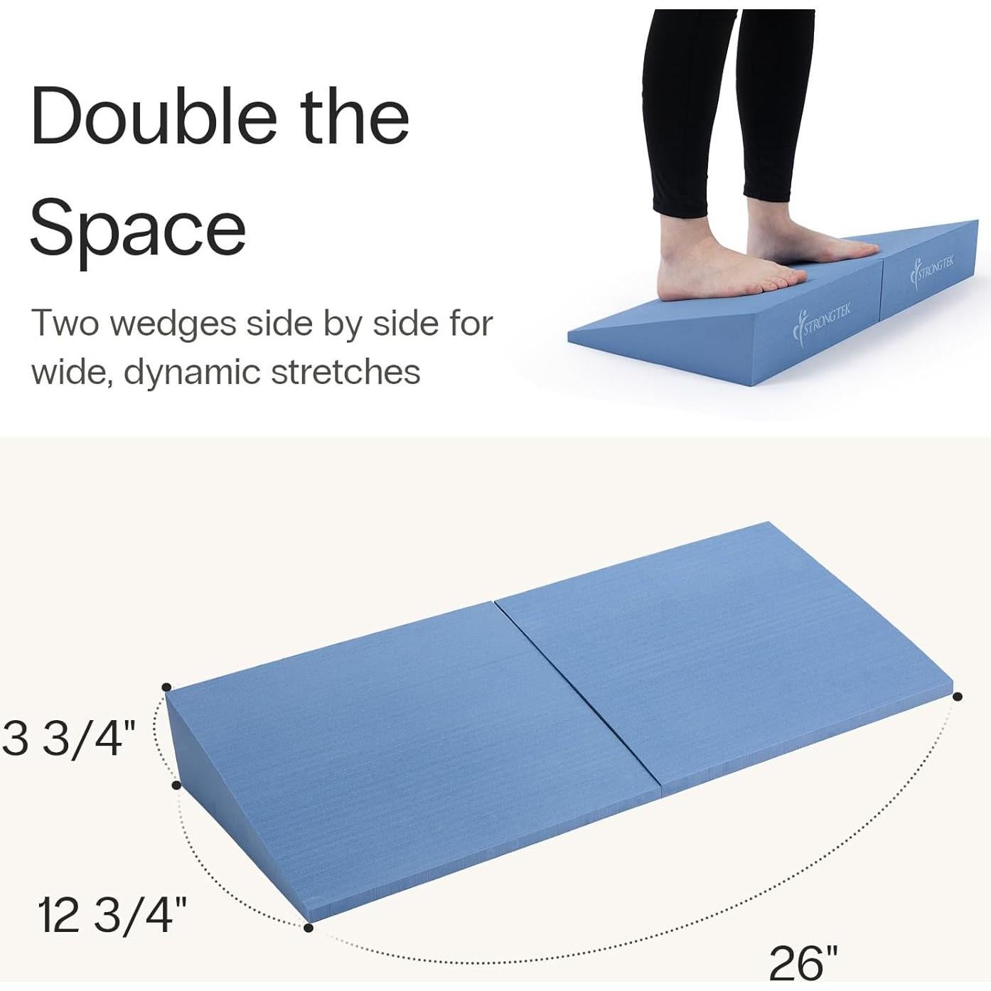 Bloques de Yoga de Espuma XL StrongTek, Negro, Juego de 2