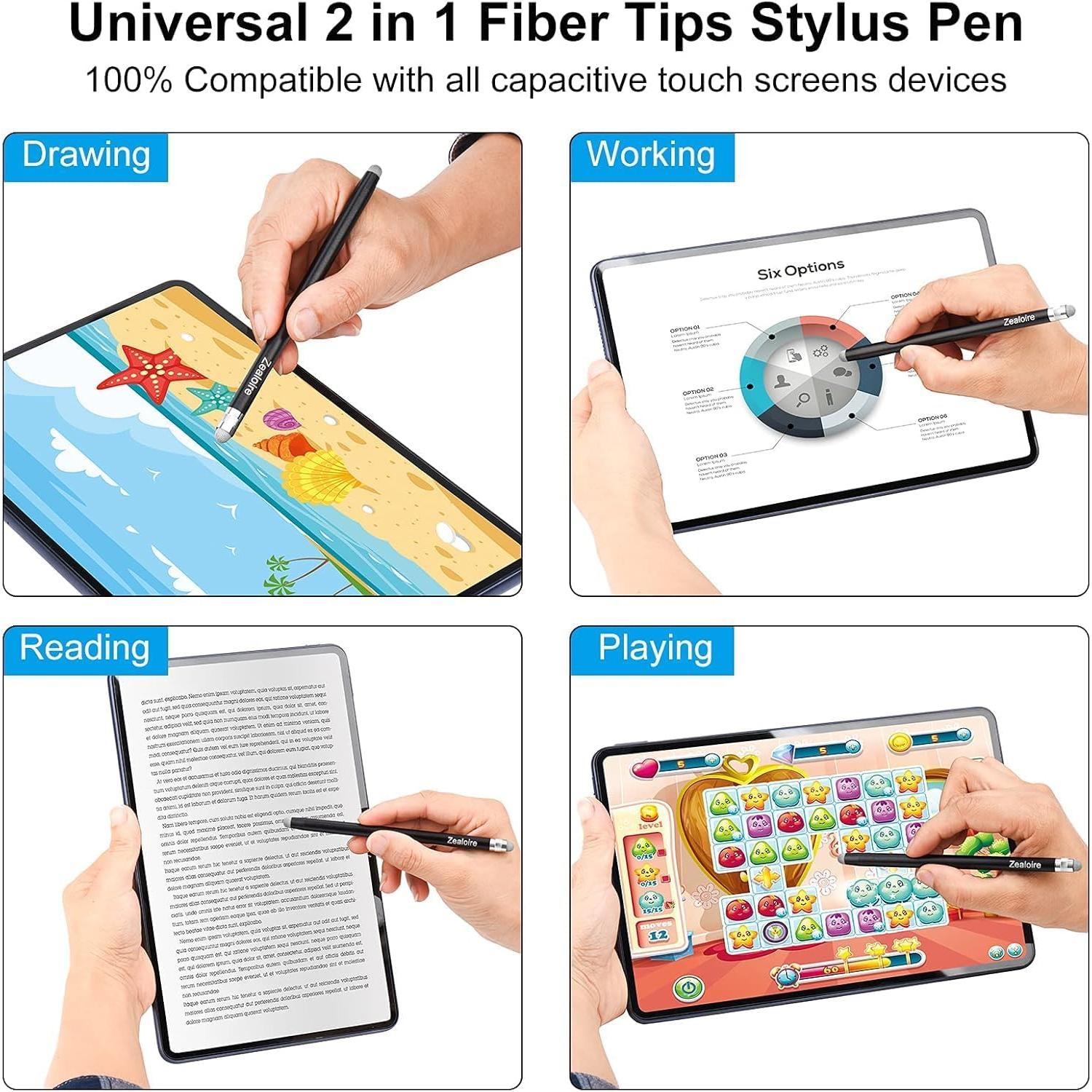 Lápiz Stylus Capacitivo 2 en 1 Zealoire para Pantallas Táctiles