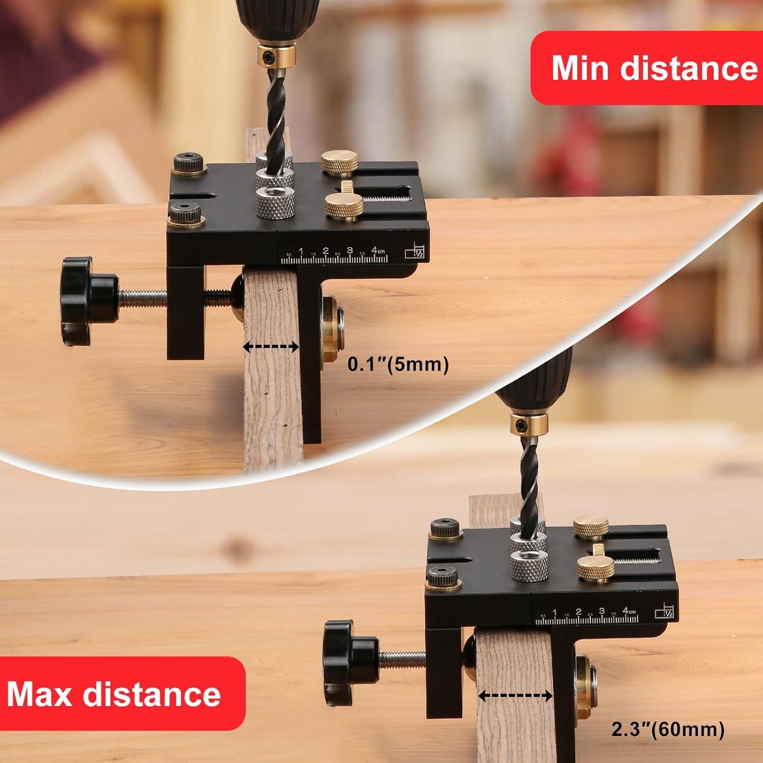 Kit de Plantilla de Agujeros Pocket Hole 3-en-1 Idong 8/10/15mm