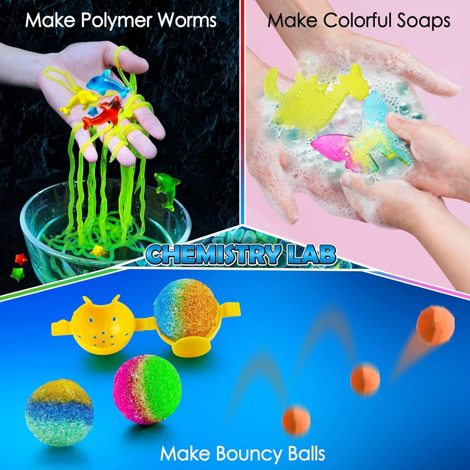 Kit de Experimentos Científicos UNGLINGA 260+ para Niños