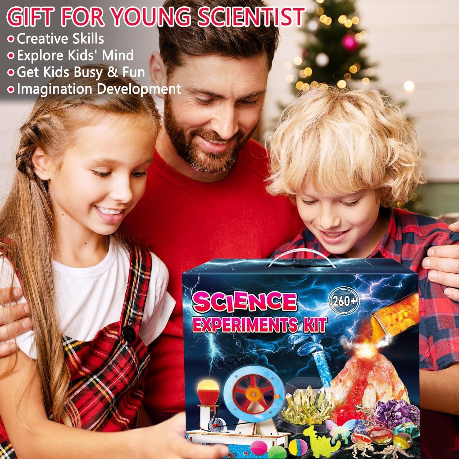 Kit de Experimentos Científicos UNGLINGA 260+ para Niños