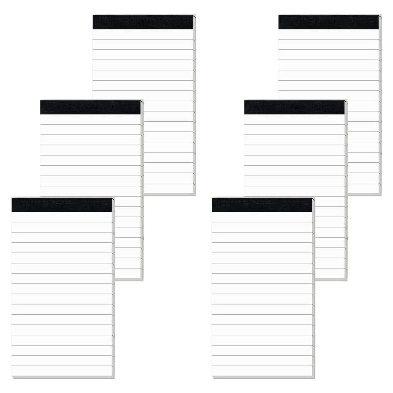 6 Recargas Bloc de Notas Nichela 7.62x12.7 cm 30 Hojas Rayadas