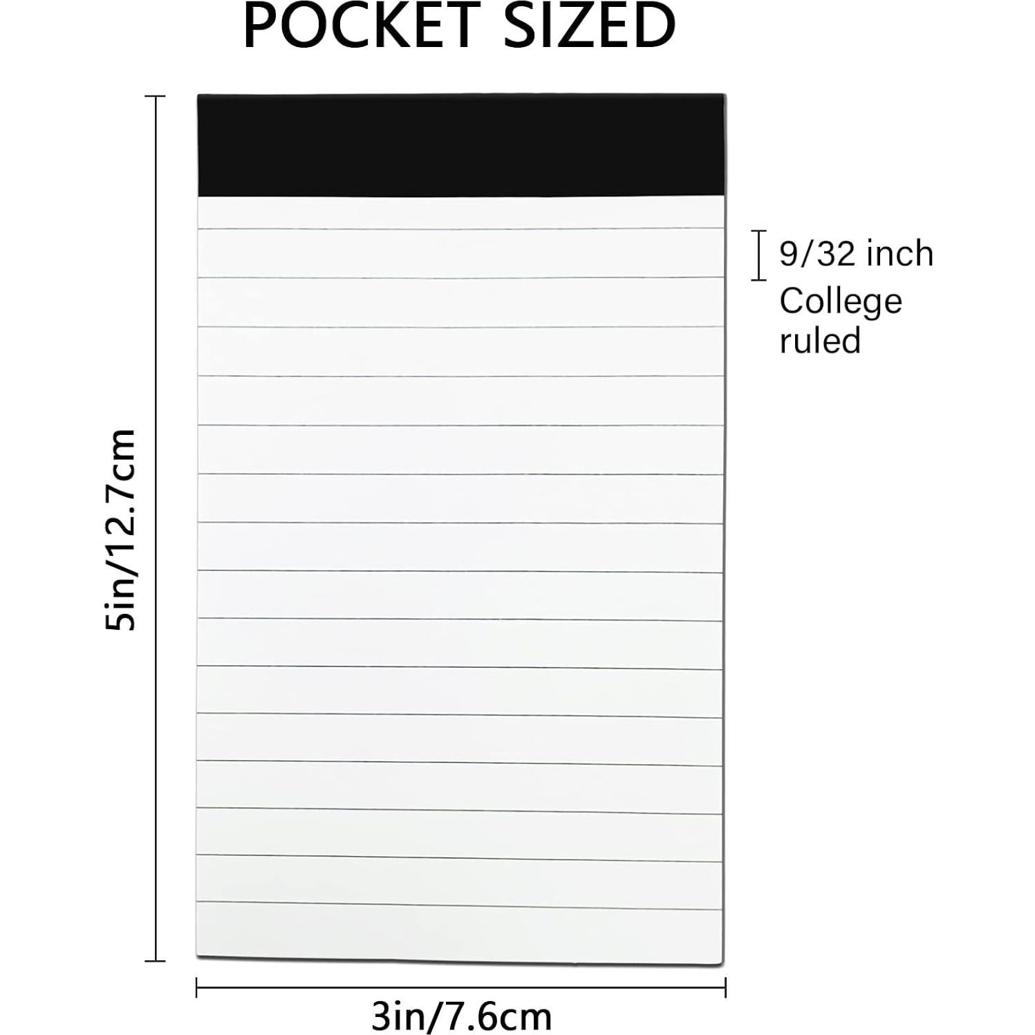 6 Recargas Bloc de Notas Nichela 7.62x12.7 cm 30 Hojas Rayadas