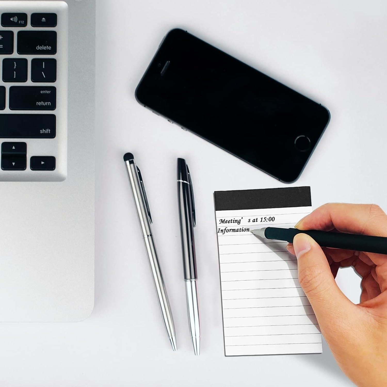 6 Recargas Bloc de Notas Nichela 7.62x12.7 cm 30 Hojas Rayadas