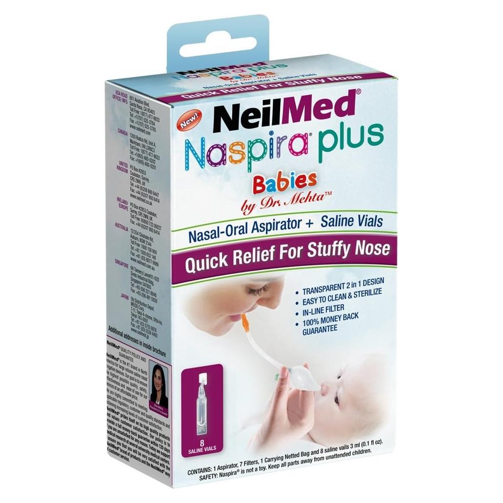 Aspirador Nasal Oral NeilMed Naspira Plus 1 Cuenta