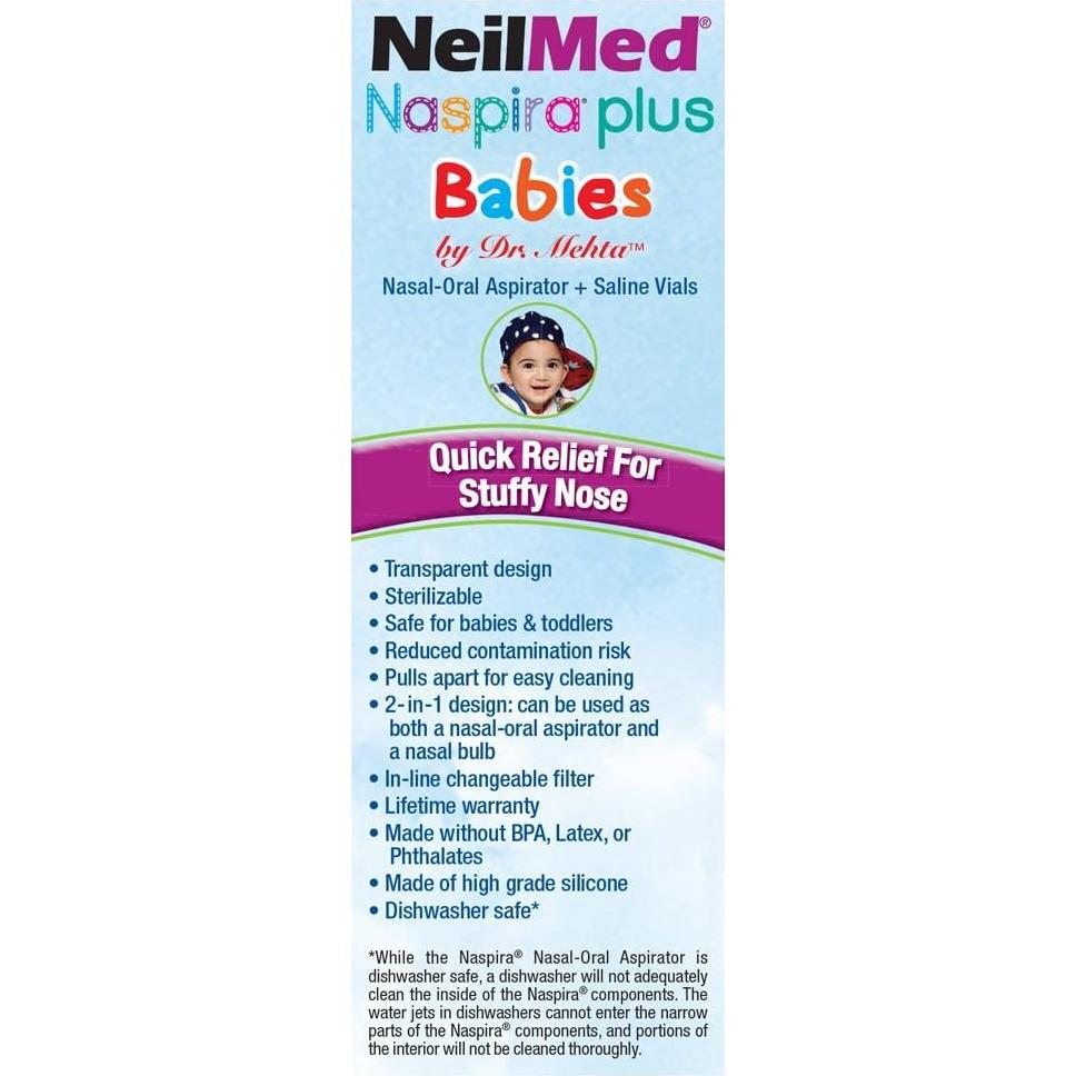 Aspirador Nasal Oral NeilMed Naspira Plus 1 Cuenta